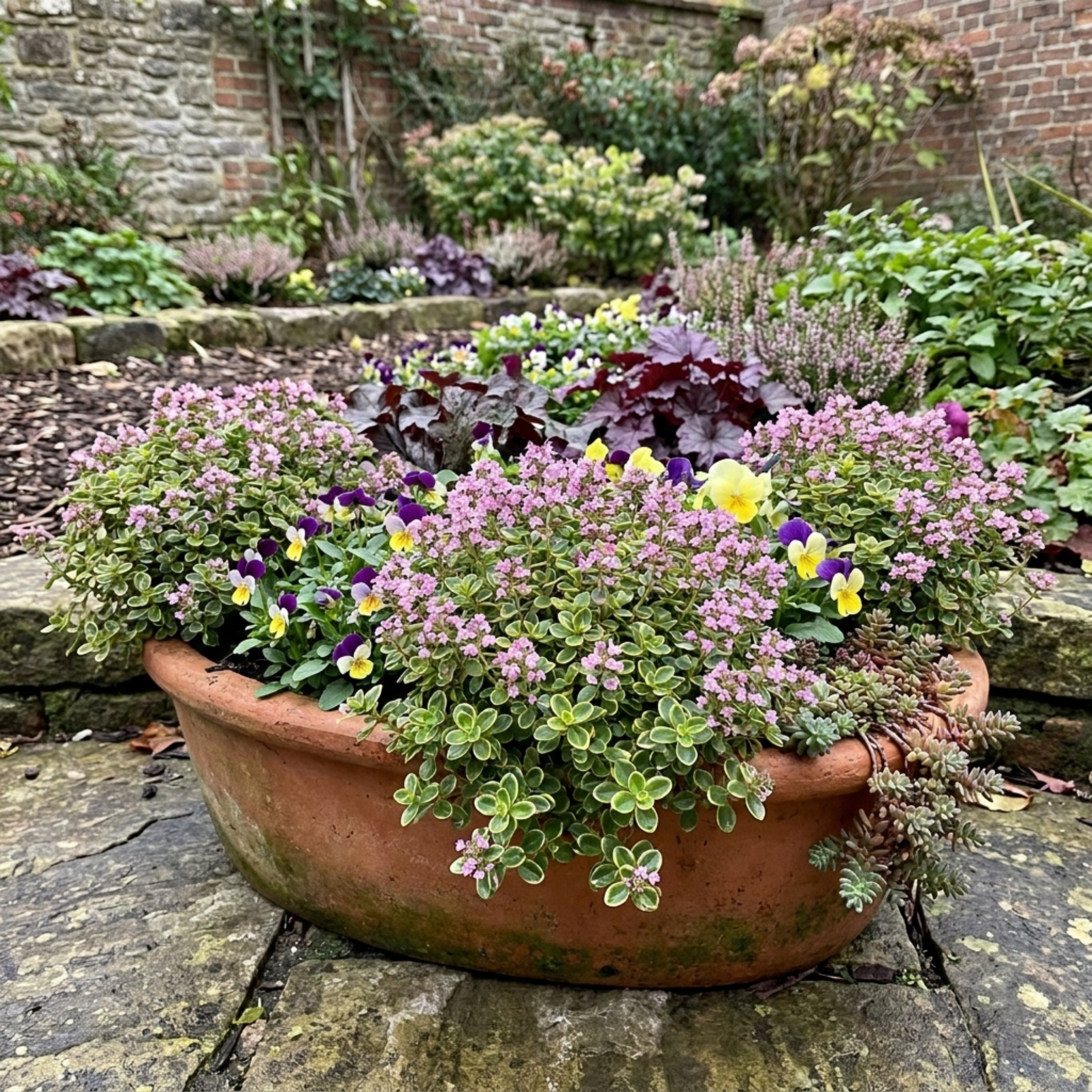 Thymus ‘Doone Valley’ — Hardy Evergreen Perennial Herb, Bee-Friendly, 1L Pot (Set of 3 or 6)