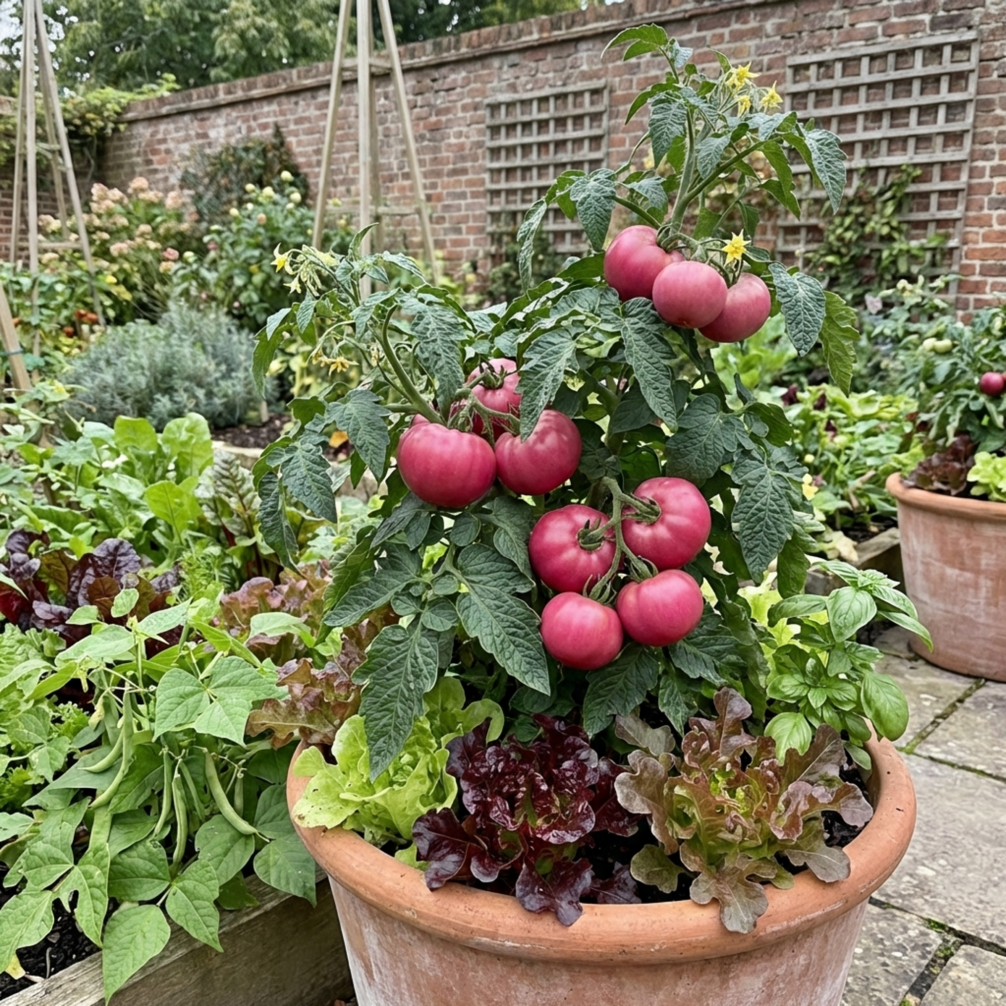 Tomato ‘Rose Crush’ — Fruit Plant / Tender Annual, 10.5cm Pot (Set of 3 or 6)