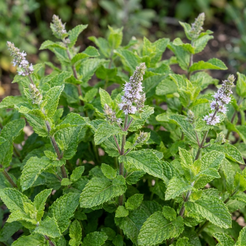 Mint 'Moroccan' — Hardy Perennial Herb, Bee-Friendly, 1L Pot (Set of 6)