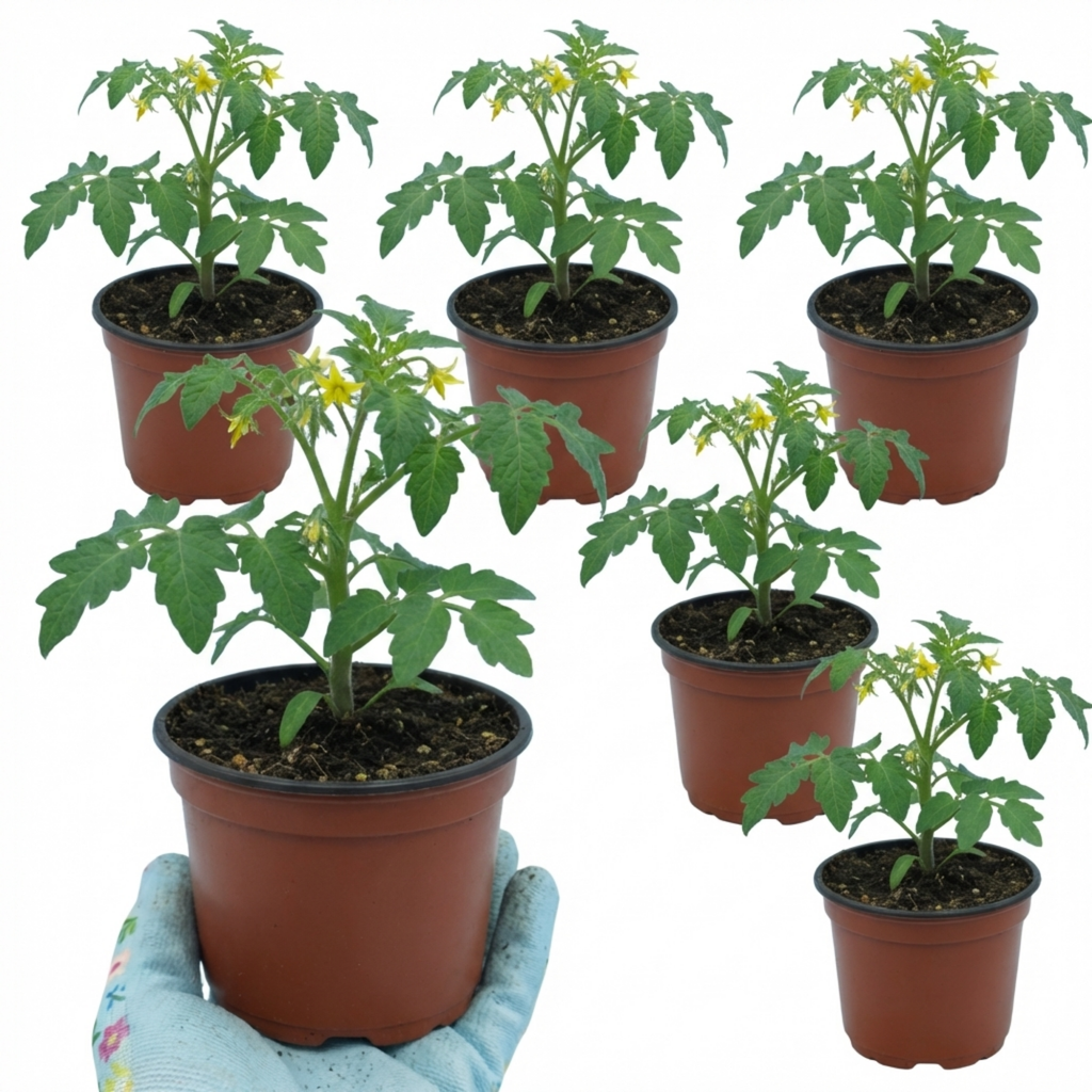 Tomato ‘Nagina’ — Fruit Plant / Tender Annual, 10.5cm Pot (Set of 3 or 6)
