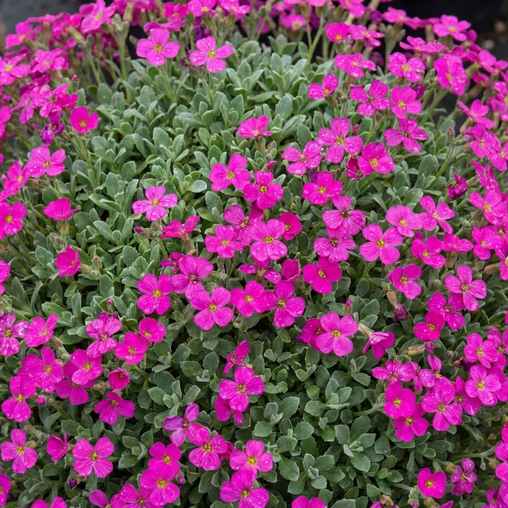 Aubrieta ‘Florado Neon Pink’ — Evergreen Alpine Perennial, 1L Pot (Set of 3 or 6)