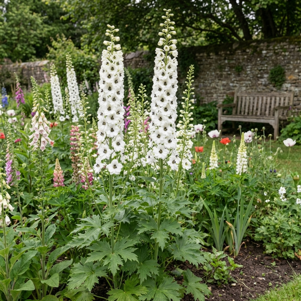 Delphinium ‘Pacific Giants Galahad’ — Hardy Perennial, Bee-Friendly, 1L Pot (Set of 3 or 6)