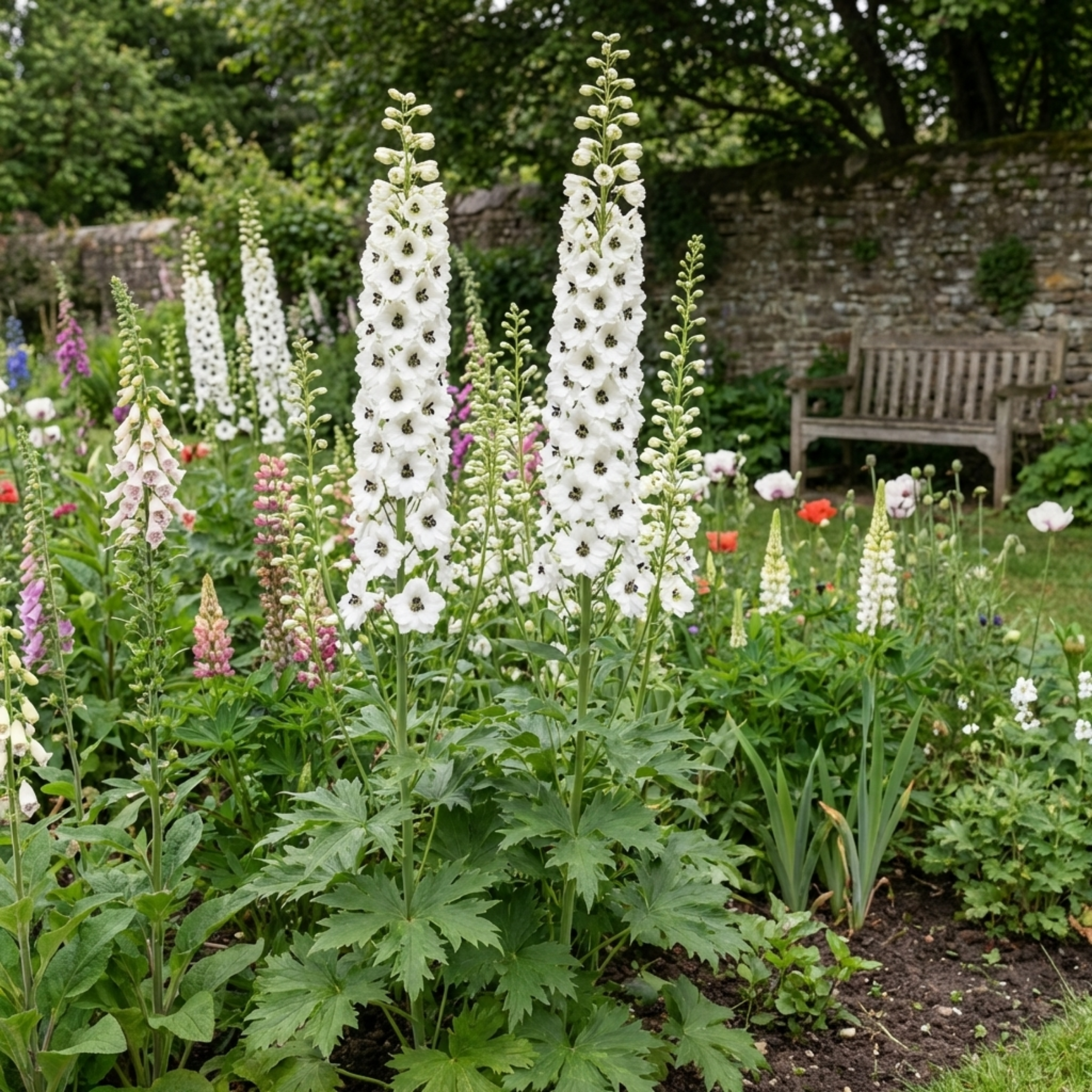 Delphinium ‘Pacific Giants Galahad’ — Hardy Perennial, Bee-Friendly, 1L Pot (Set of 3 or 6)