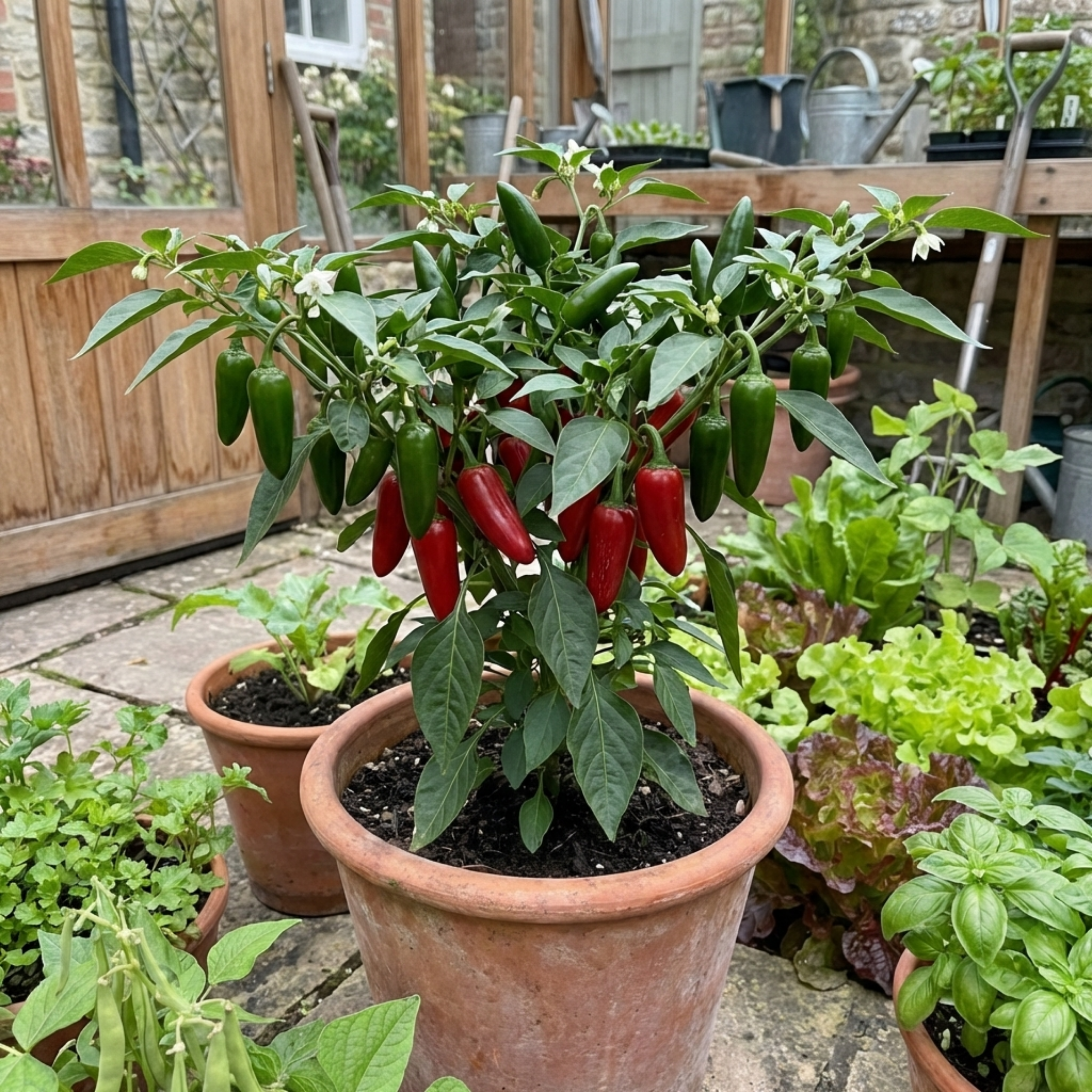 Chilli 'Jalapeño' — Edible Annual, 10.5cm Pot (Set of 3 or 6)