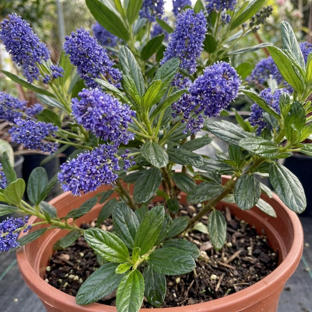 Ceanothus ‘Yankee Point California Lilac’ — Evergreen Shrub, Bee-Friendly, 3L Pot