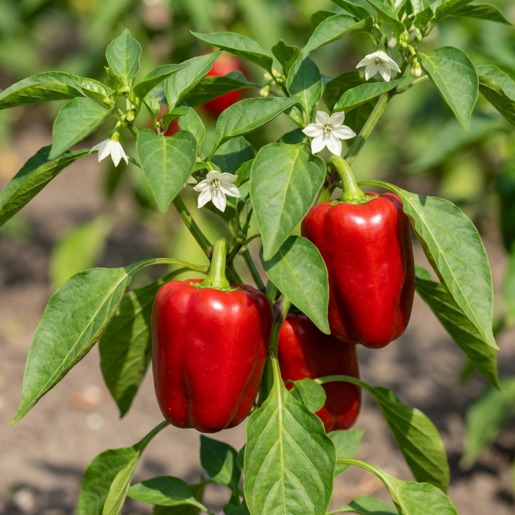 Sweet ‘Pepper Redskin’ — Tender Annual Vegetable, 10.5cm Pot (Set of 3 or 6)