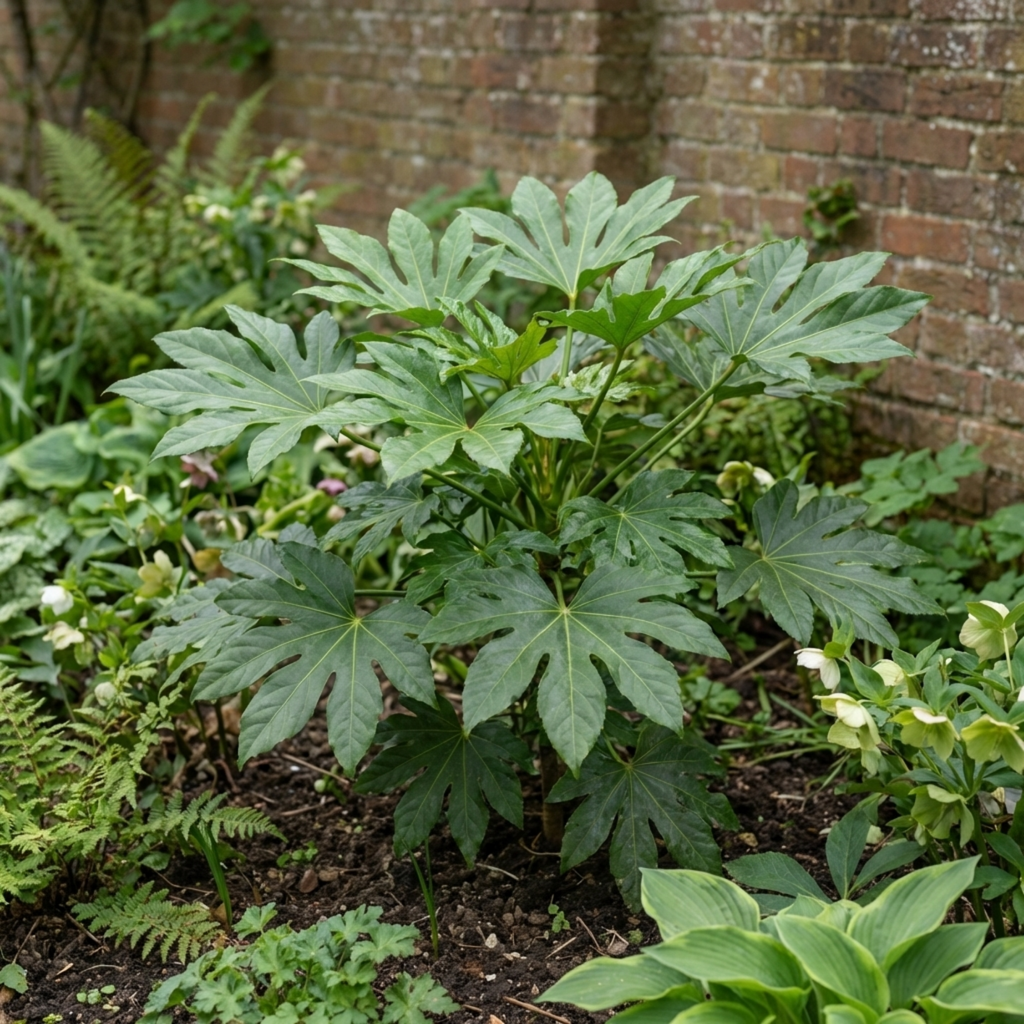 Fatsia japonica — Japanese Aralia, Hardy Evergreen Shrub, 7.5L Pot