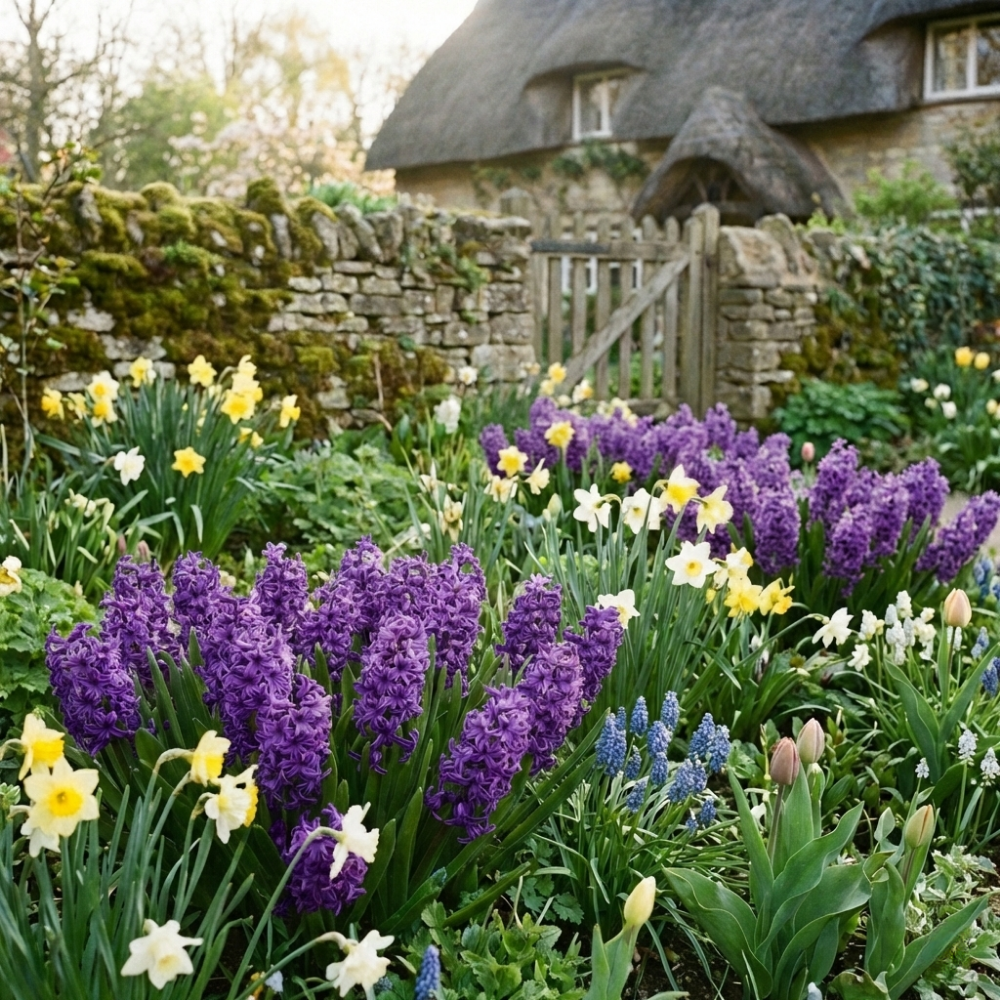 Hyacinth 'Purple' — Hardy Bulb, Bee-Friendly, 1L Pot (3 bulbs per pot, Set of 3)