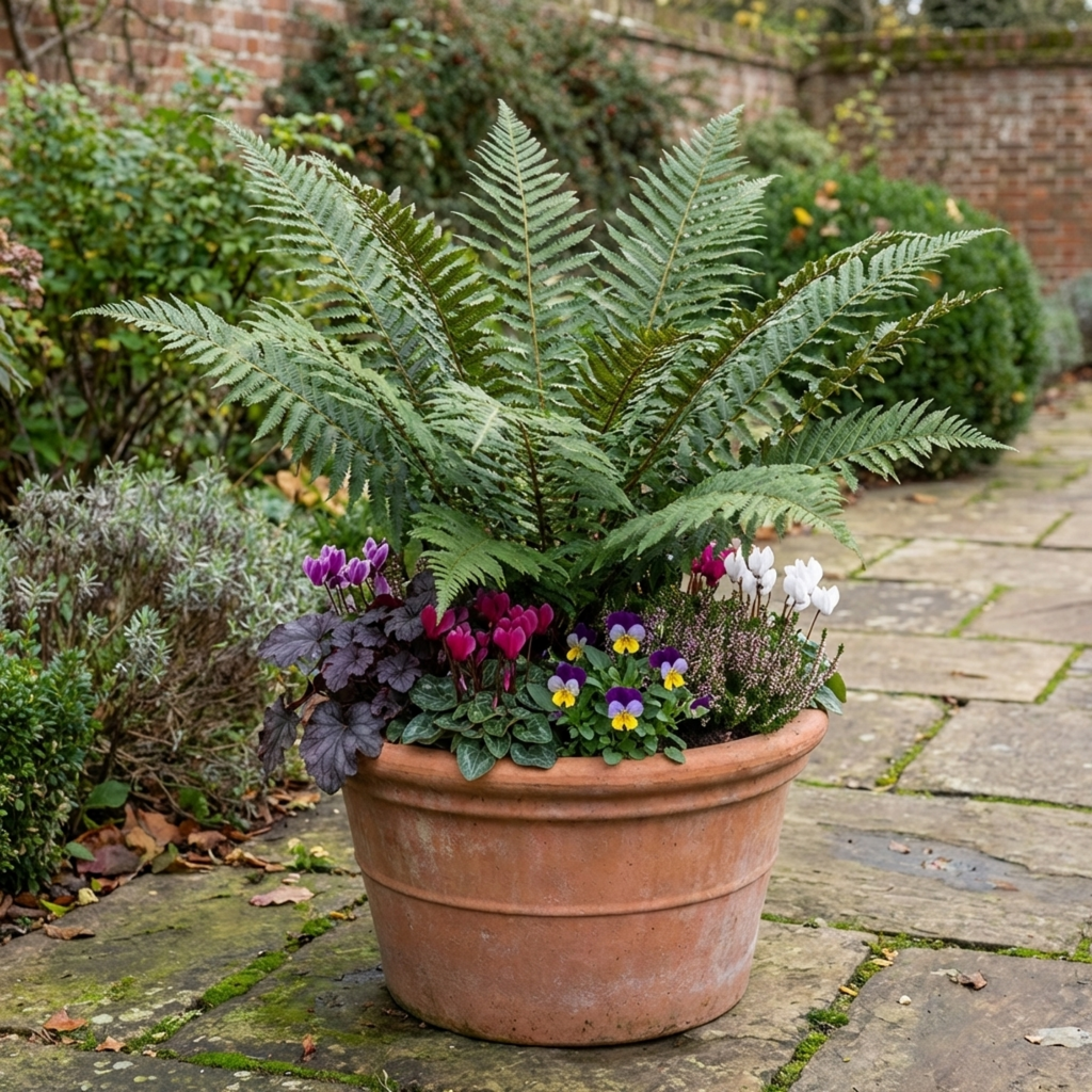 Dryopteris ‘Atrata Wood’ — Hardy Evergreen to Semi-evergreen Perennial Fern, 1L Pot (Set of 3 or 6)