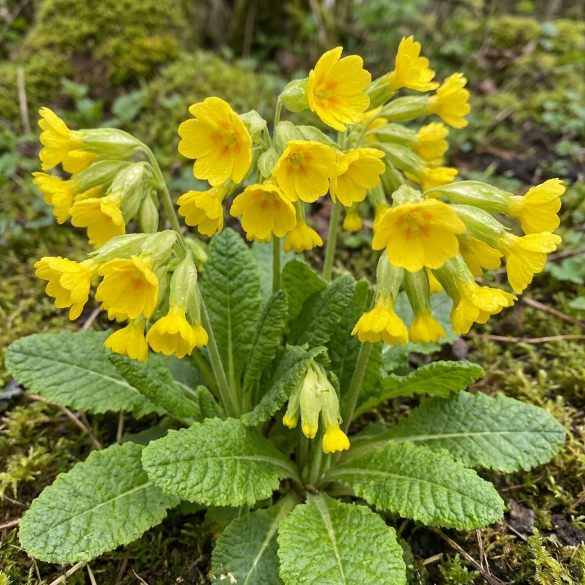 Primula veris 'Pure Yellow' — Cowslip, Hardy Perennial, Bee-Friendly, 1L Pot (Set of 3 or 6)