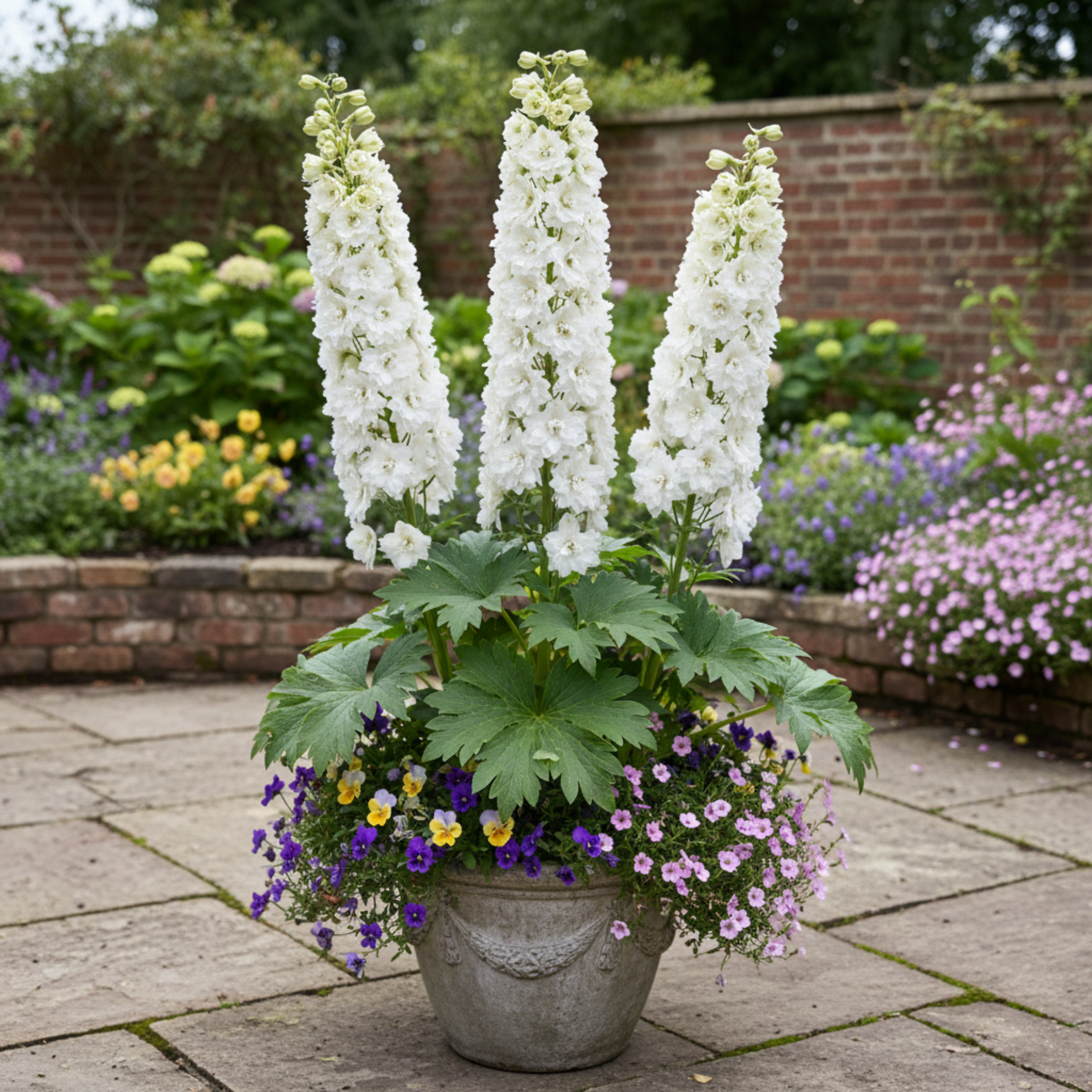 Delphinium ‘Pacific Giants Galahad’ — Hardy Perennial, Bee-Friendly, 1L Pot (Set of 3 or 6)
