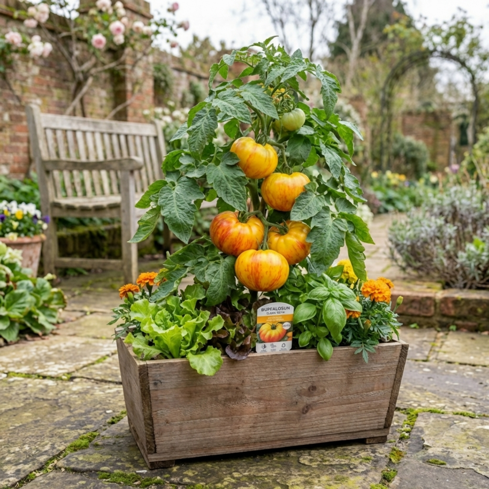 Tomato ‘Buffalosun’ — Fruit Plant / Tender Annual, 10.5cm Pot (Set of 3 or 6)