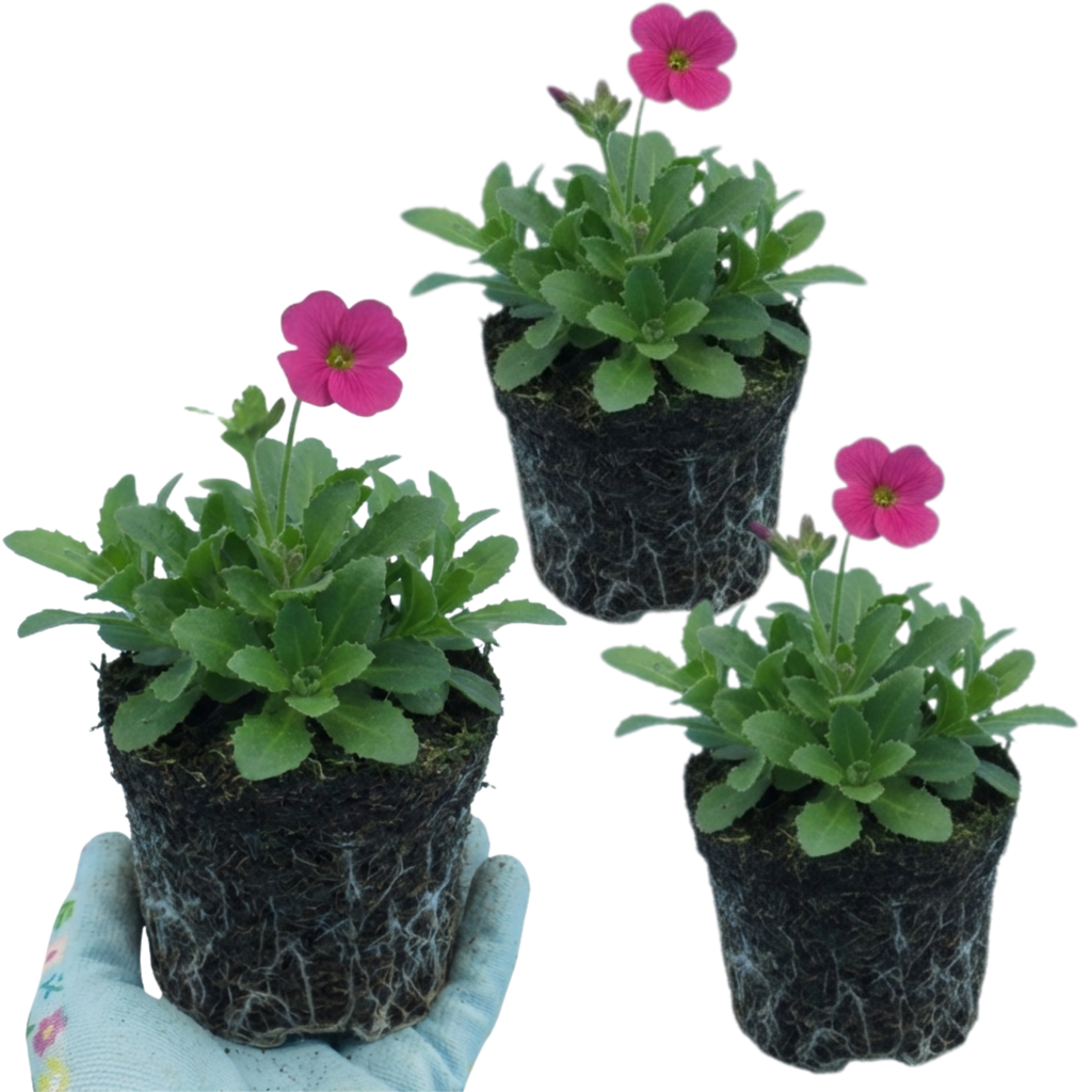 Arabis ‘Barranca Deep Rose’ — Evergreen Alpine Perennial, 1L Pot (Set of 3 or 6)