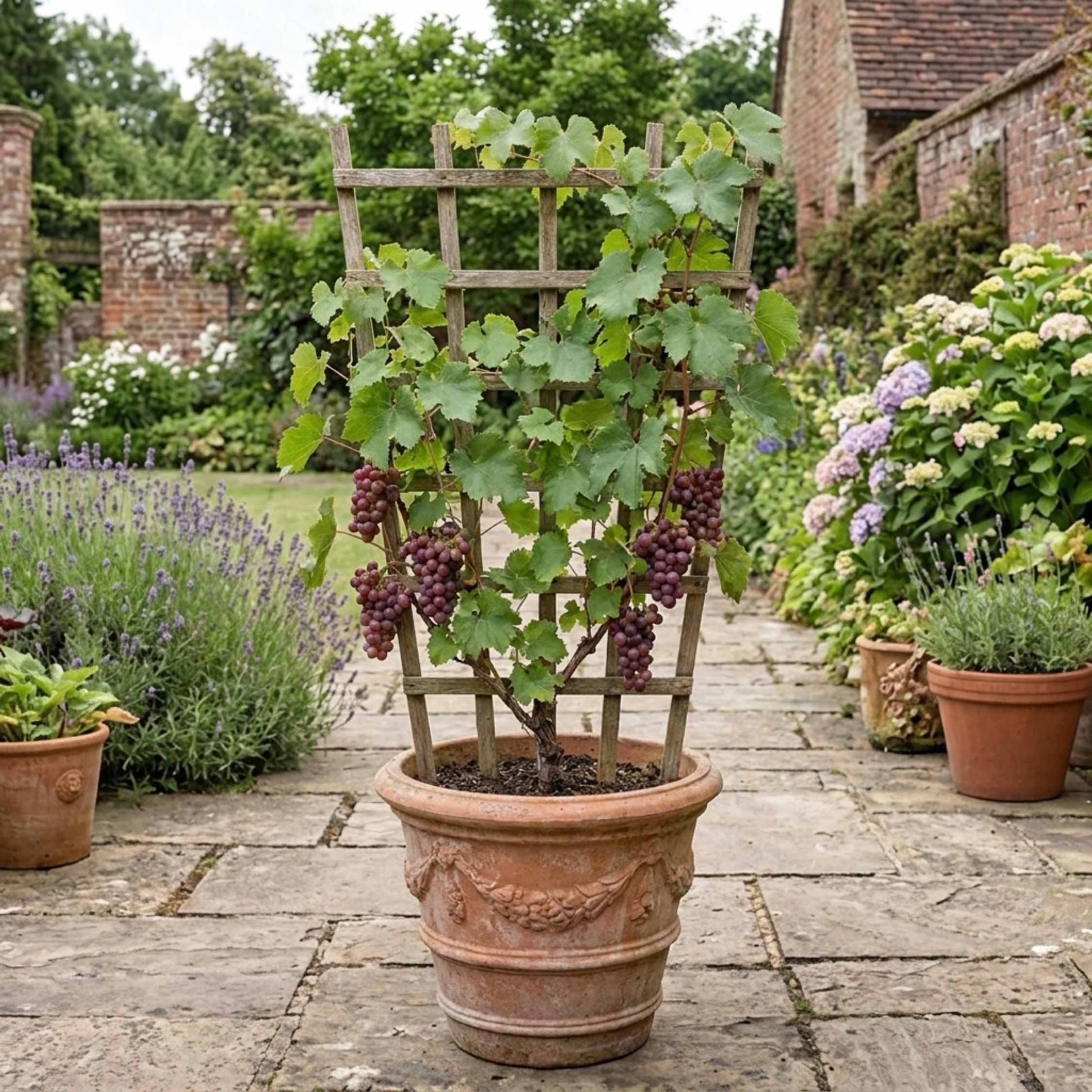Vitis ‘Strawberry Wine Grape Vine’ — Hardy Deciduous Climbing Vine, 3L Pot
