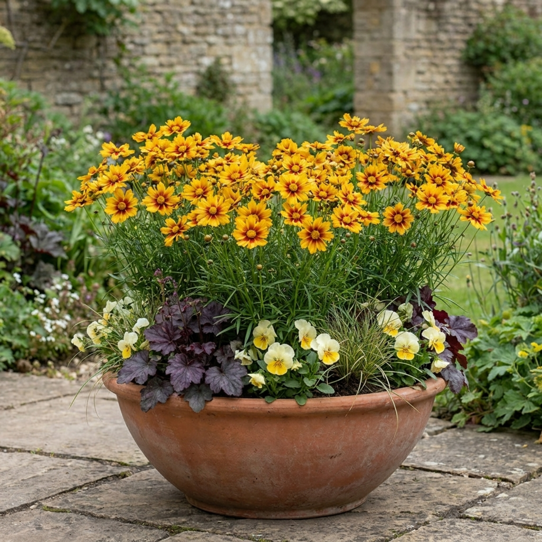 Coreopsis ‘Uptick Gold Bronze’ — Hardy Perennial, Bee-Friendly, 1L Pot (Set of 3 or 6)