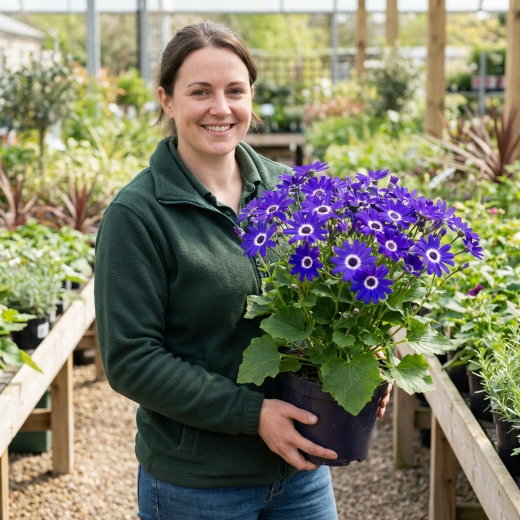 Senetti ‘Violet Pericallis’ — Bedding Plant, Bee-Friendly, 17cm Pot