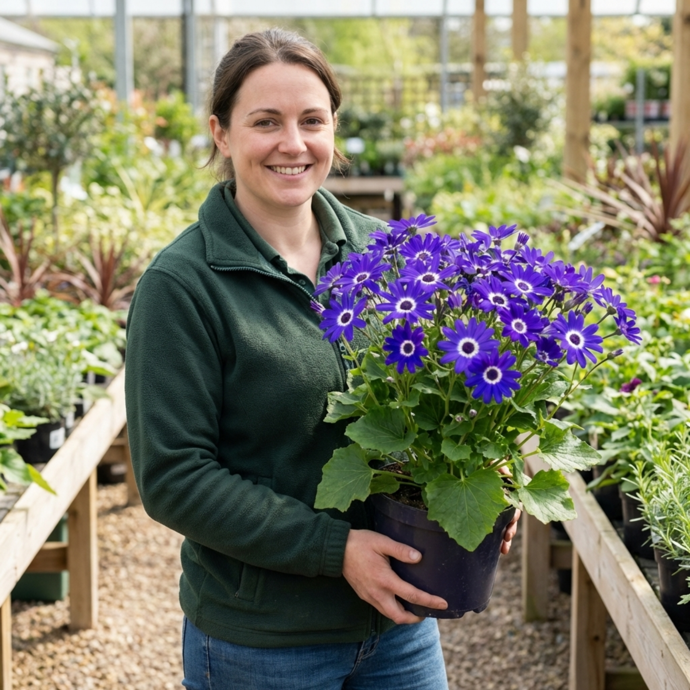 Senetti ‘Violet Pericallis’ — Bedding Plant, Bee-Friendly, 17cm Pot