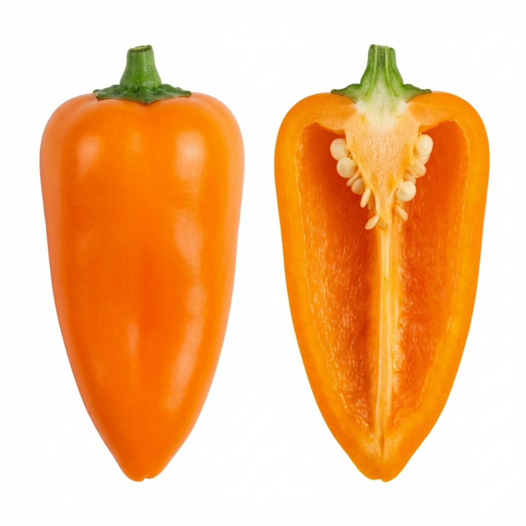 Sweet ‘Pepper Snack Orange’ — Tender Annual Vegetable, 10.5cm Pot (Set of 3 or 6)