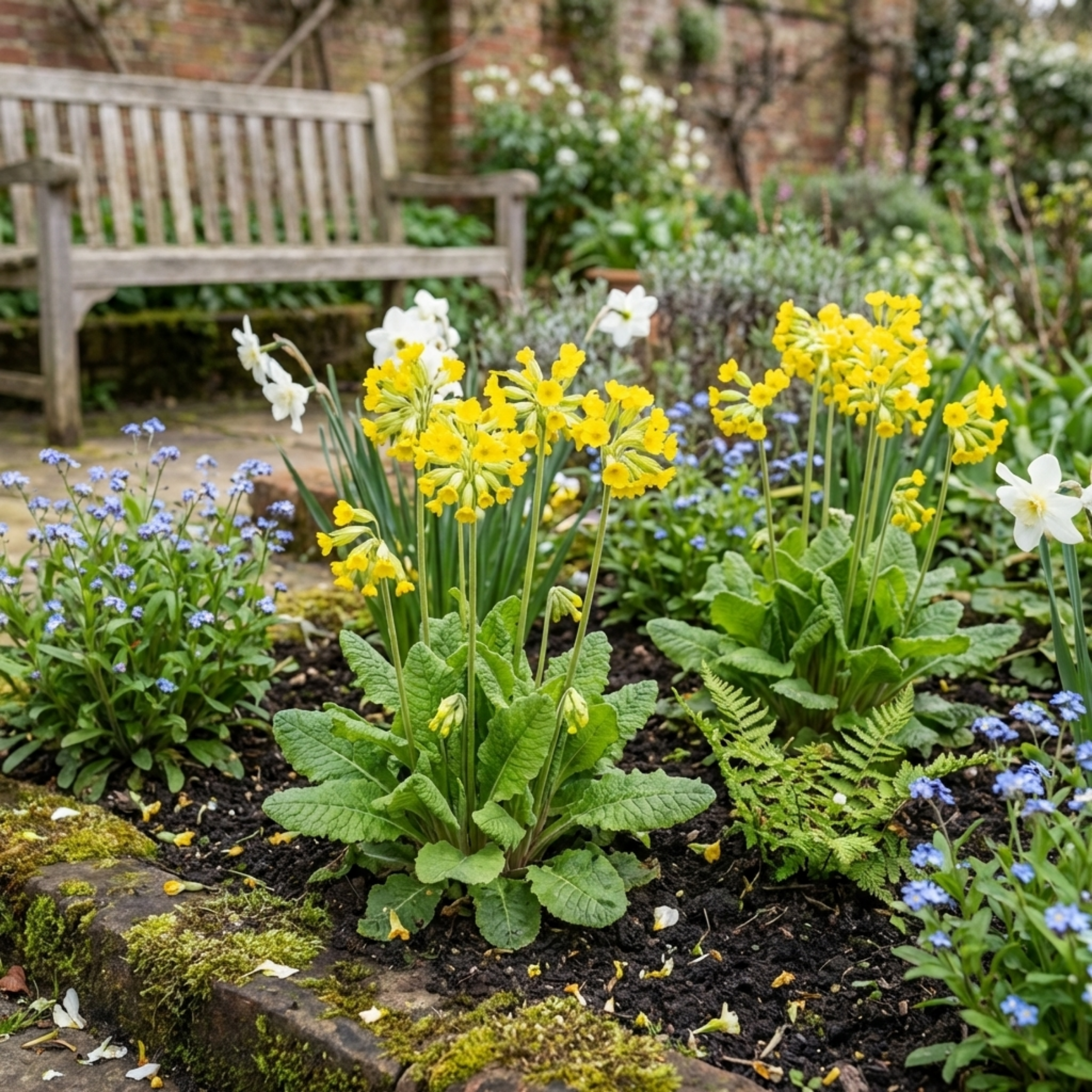 Primula veris 'Pure Yellow' — Cowslip, Hardy Perennial, Bee-Friendly, 1L Pot (Set of 3 or 6)