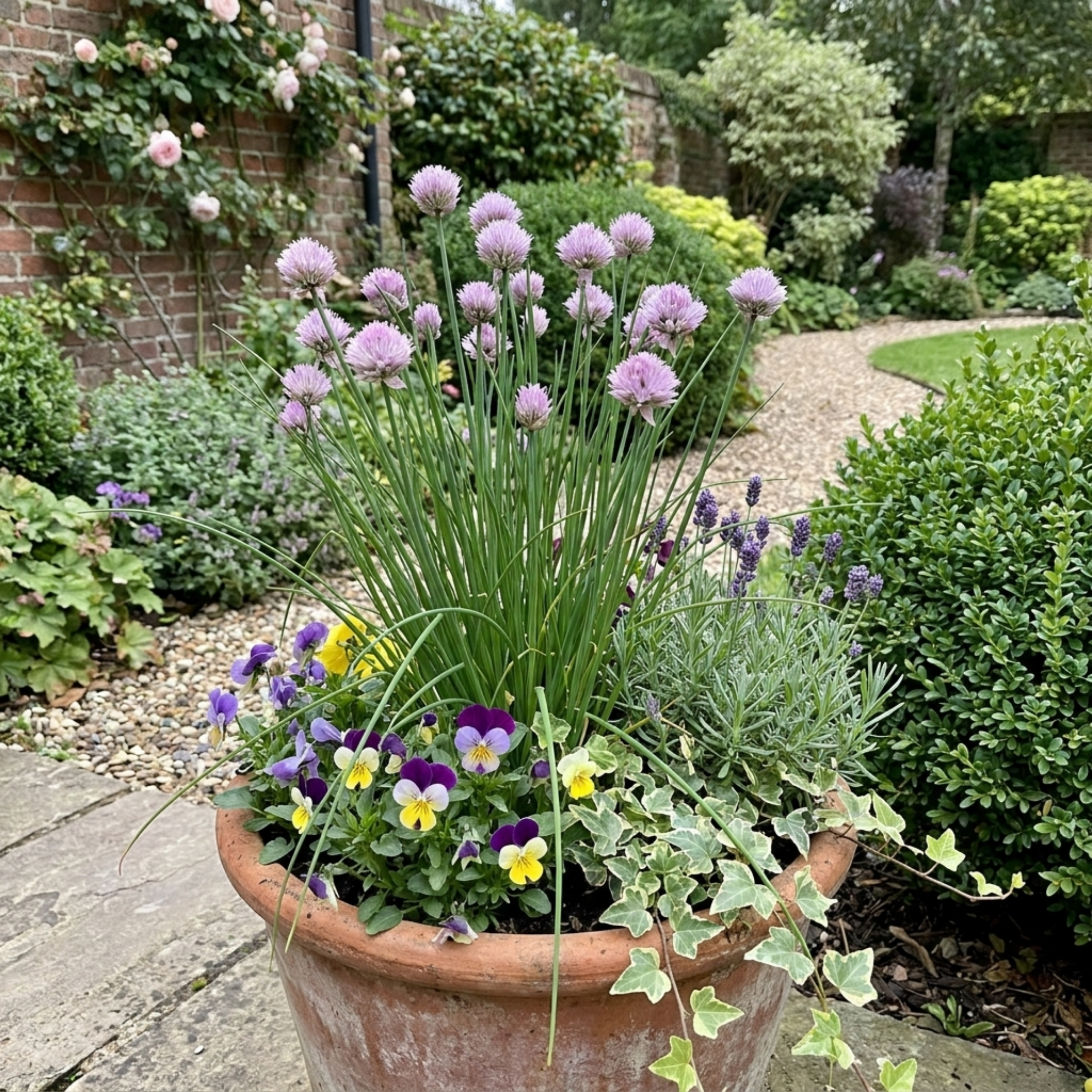 Chives — Hardy Perennial Herb, Bee-Friendly, 1L Pot (Set of 3 or 6)