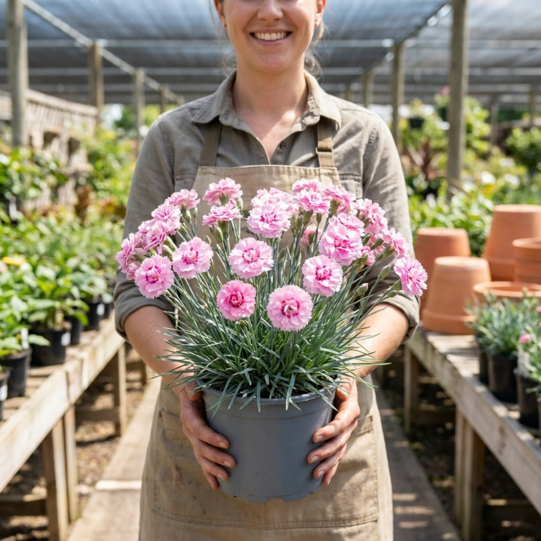 Dianthus ‘Candy Floss’ — Hardy Perennial, Bee-Friendly, 17cm Pot