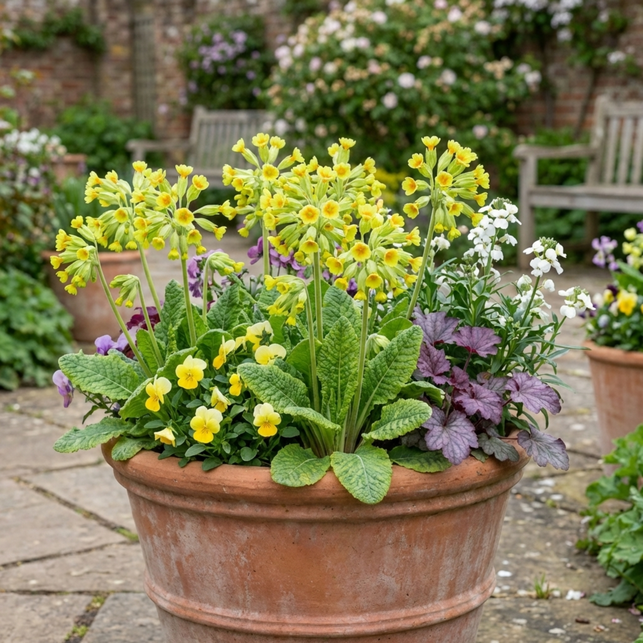 Primula ‘Orange’ — Hardy Herbaceous Perennial, Bee-Friendly, 1L Pot (Set of 3 or 6)