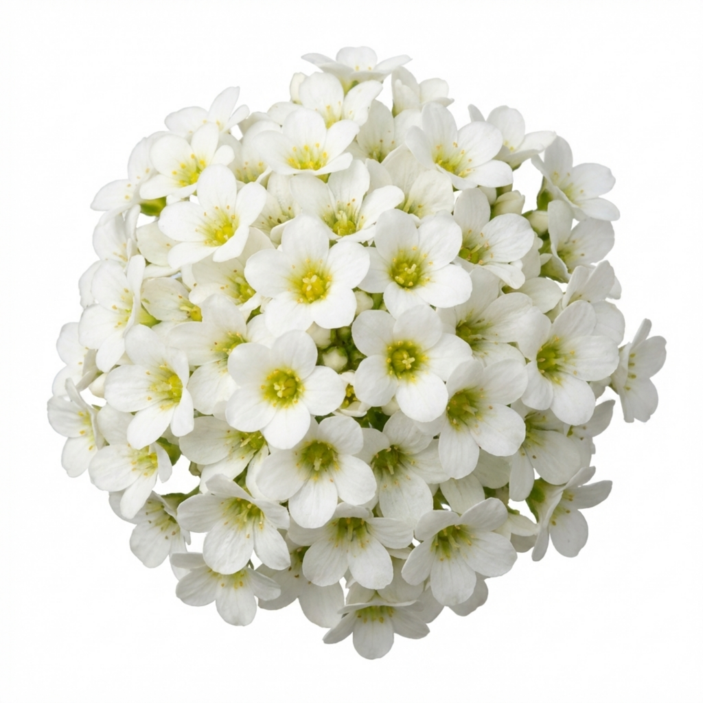 Saxifraga ‘Ice Colours Pearl White’ — Hardy Evergreen Alpine Perennial, Bee-Friendly, 1L Pot (Set of 3 or 6)