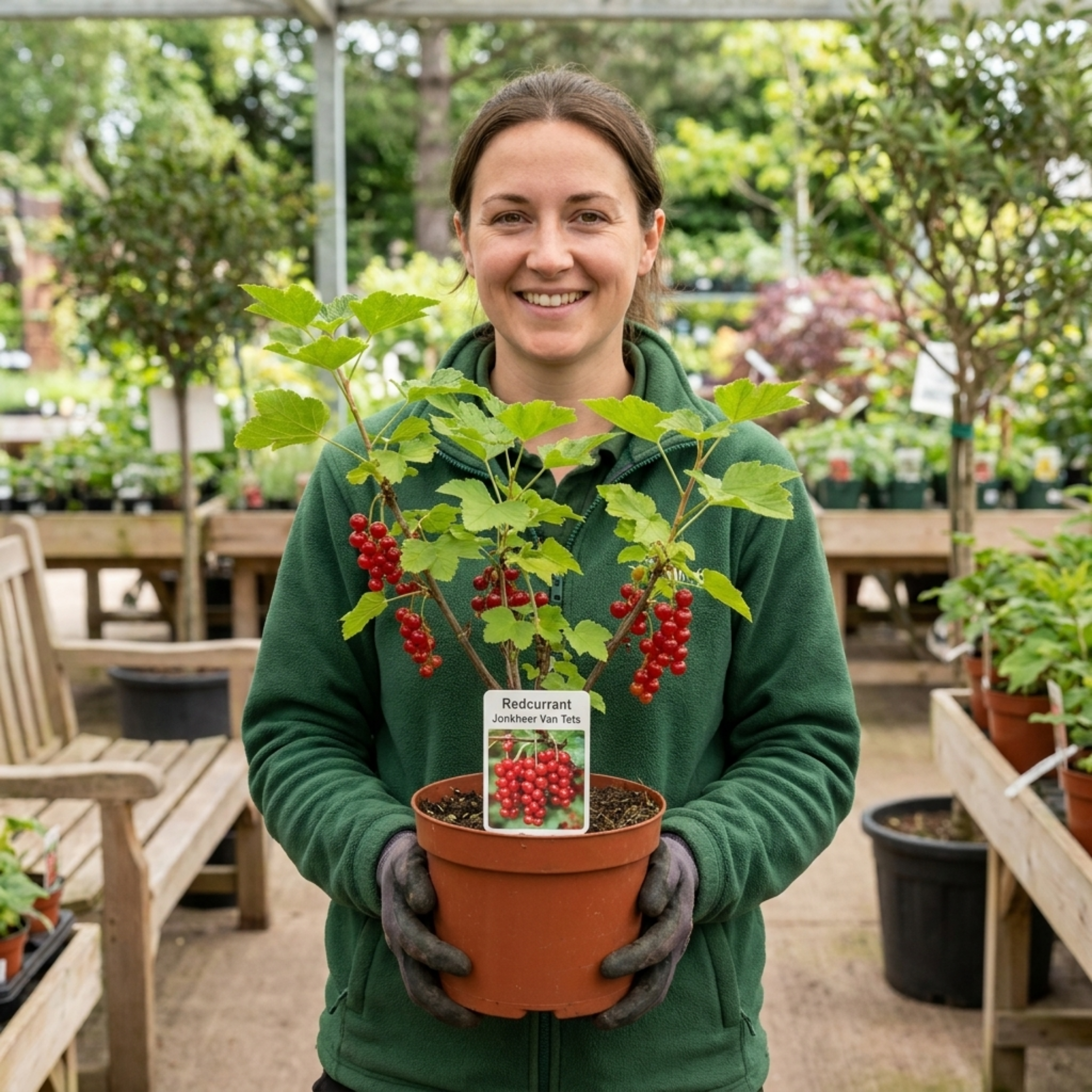 Redcurrant ‘Jonkheer Van Tets’ — Deciduous Fruiting Shrub, Bee-Friendly, 2L Pot
