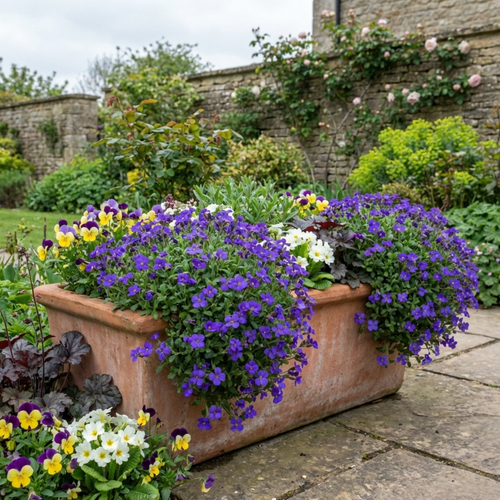 Aubrieta ‘Kitte Blue’ — Evergreen Alpine Perennial, 1L Pot (Set of 3 or 6)