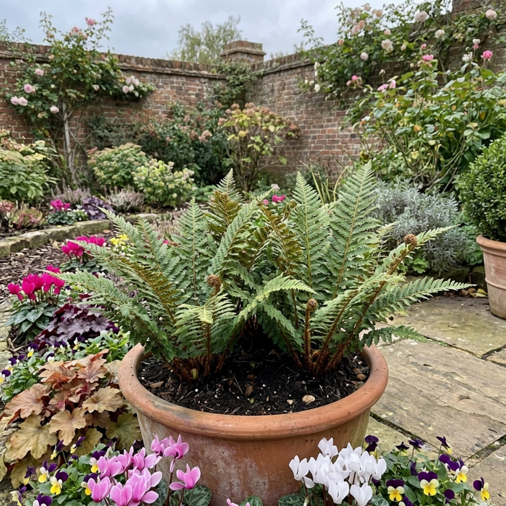 Soft ‘Shield’ — Evergreen Perennial Fern, 1L Pot (Set of 3 or 6)