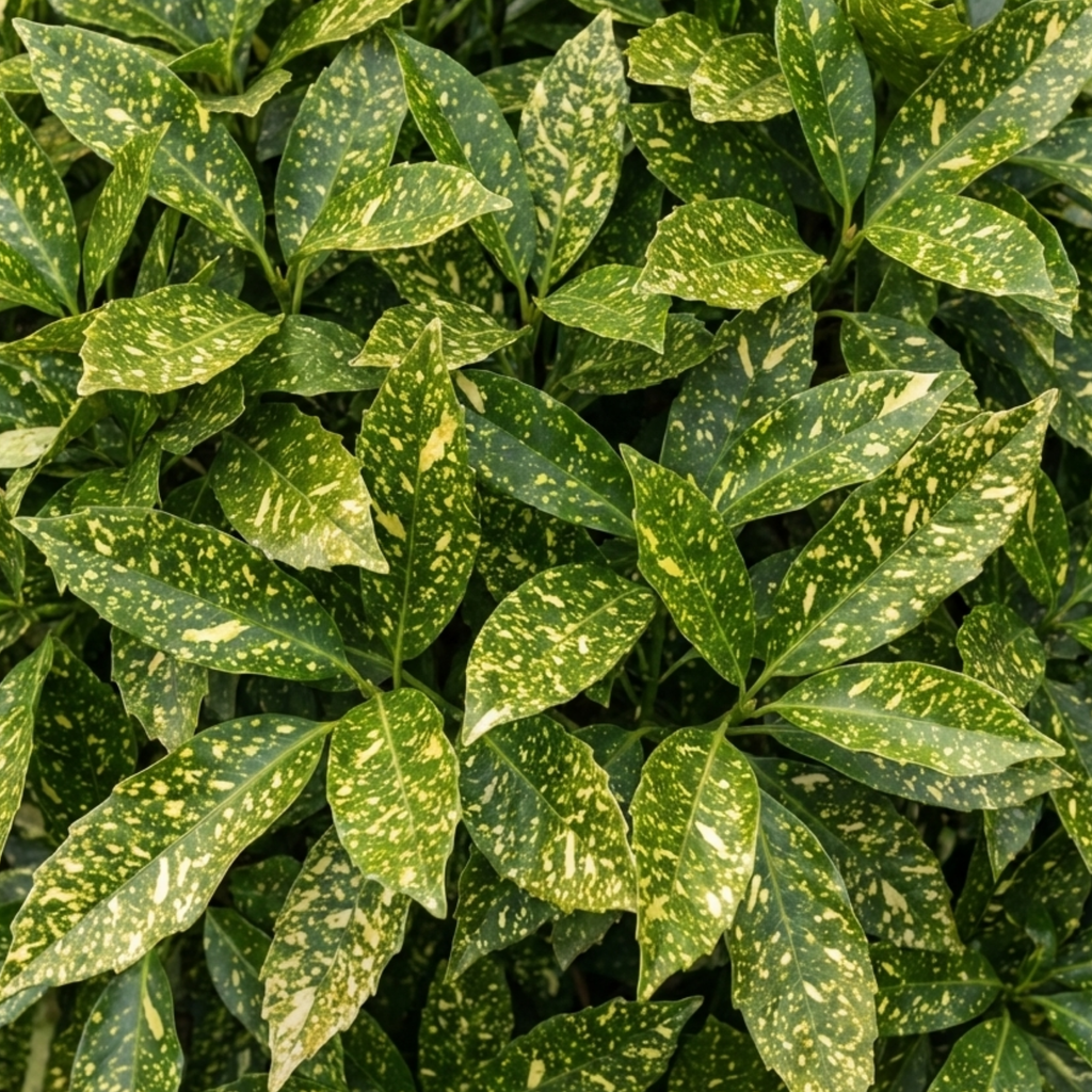 Aucuba ‘Japonica Variegata Spotted Laurel’ — Evergreen Shrub, 2L Pot