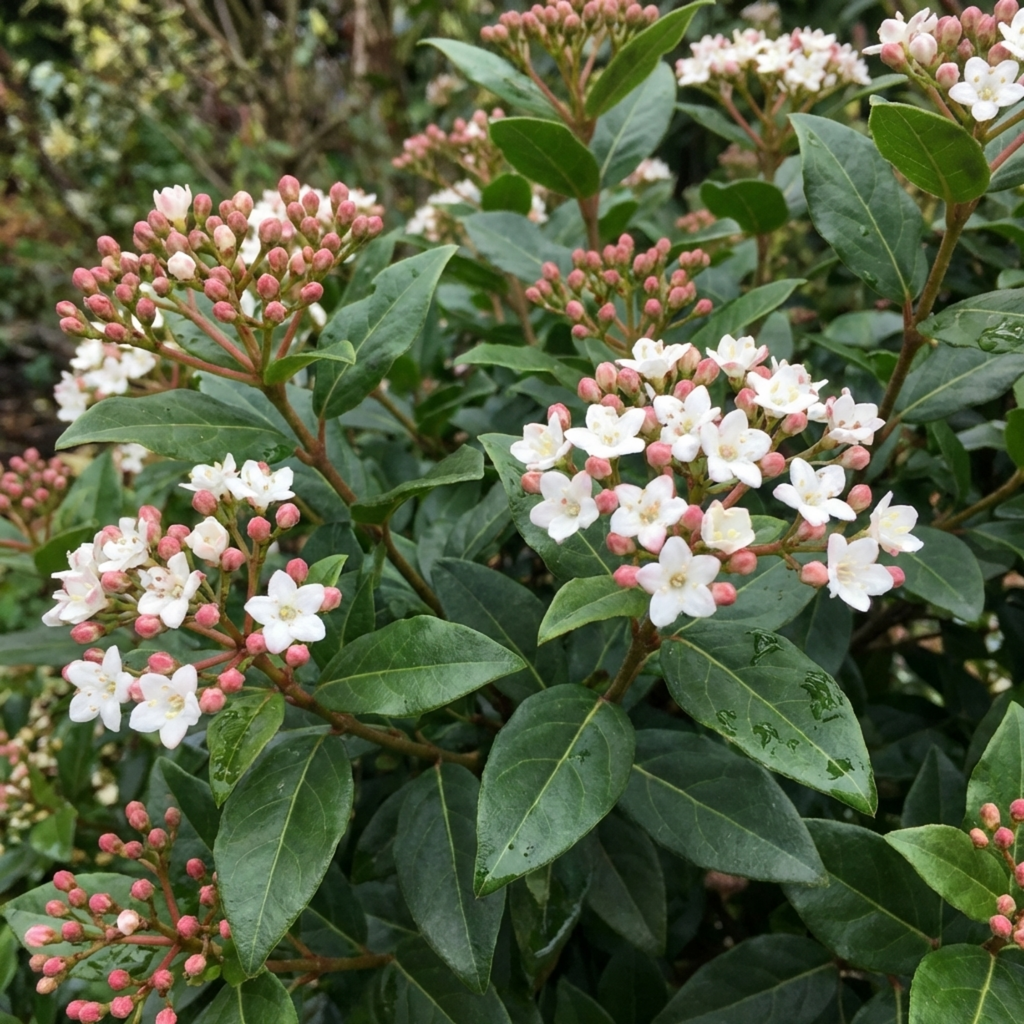 Viburnum ‘Tinus’ — Evergreen Shrub, Bee-Friendly, 1L Pot (Set of 3 or 6)