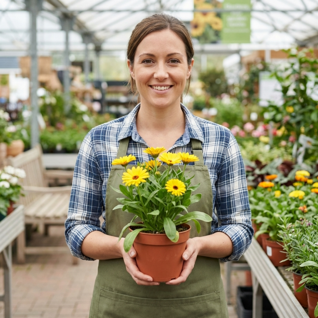 Calendula ‘Fiesta Yellow’ — Hardy Perennial, 1L Pot (Set of 3 or 6)