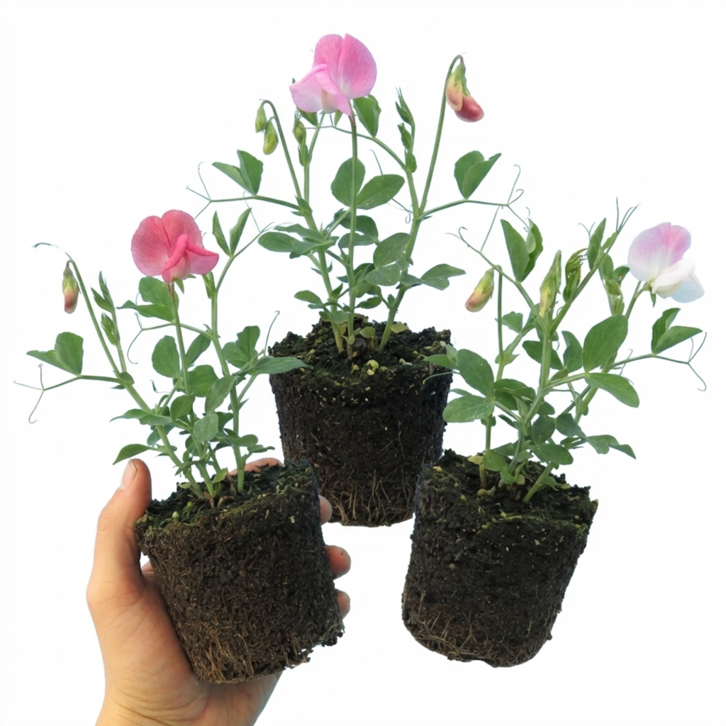 Lathyrus ‘Cupid’ — Hardy Annual Climber, Bee-Friendly, 10.5cm Pot (Set of 3 or 6)