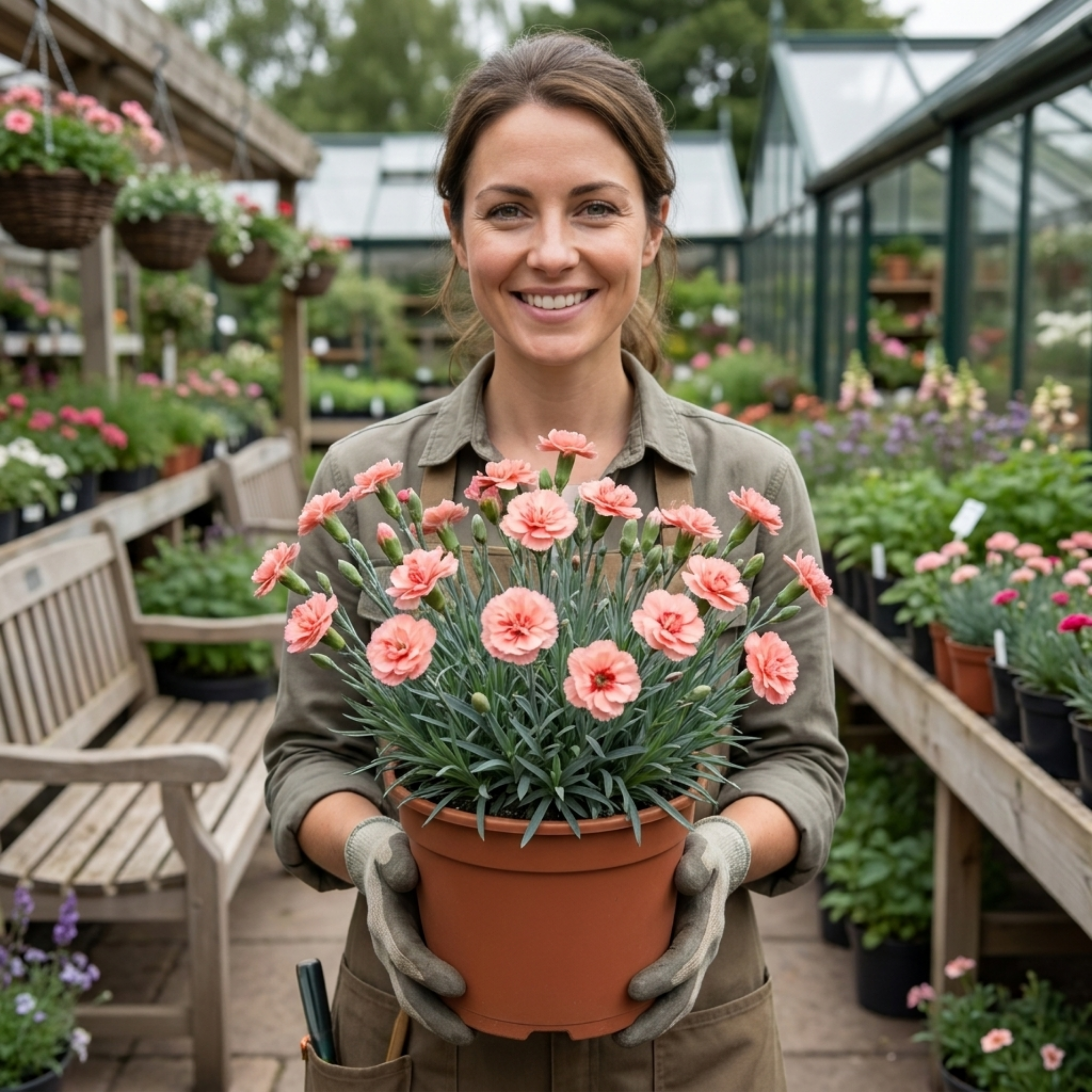 Dianthus ‘Sugar Coral’ — Hardy Perennial, Bee-Friendly, 17cm Pot