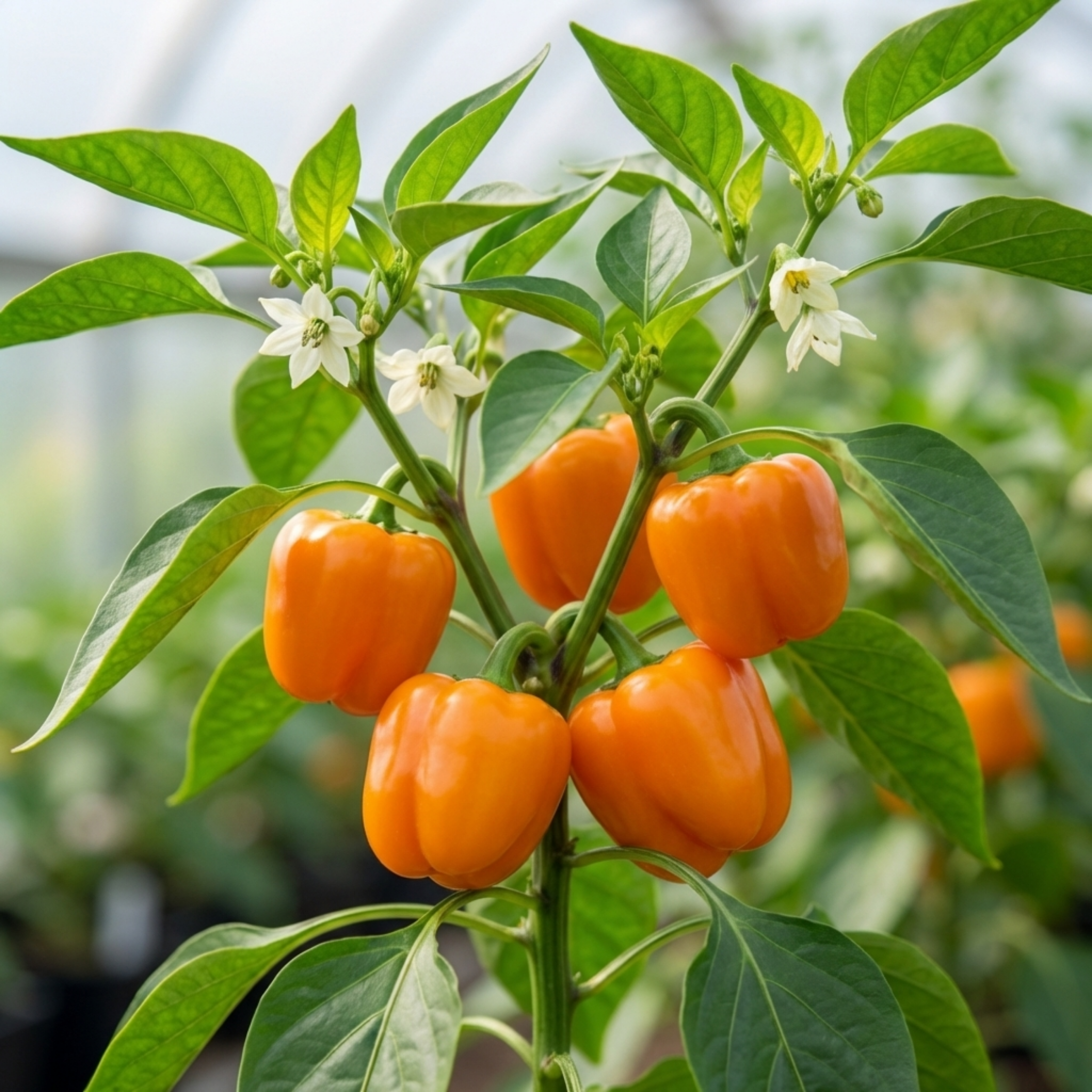 Sweet ‘Pepper Snack Orange’ — Tender Annual Vegetable, 10.5cm Pot (Set of 3 or 6)