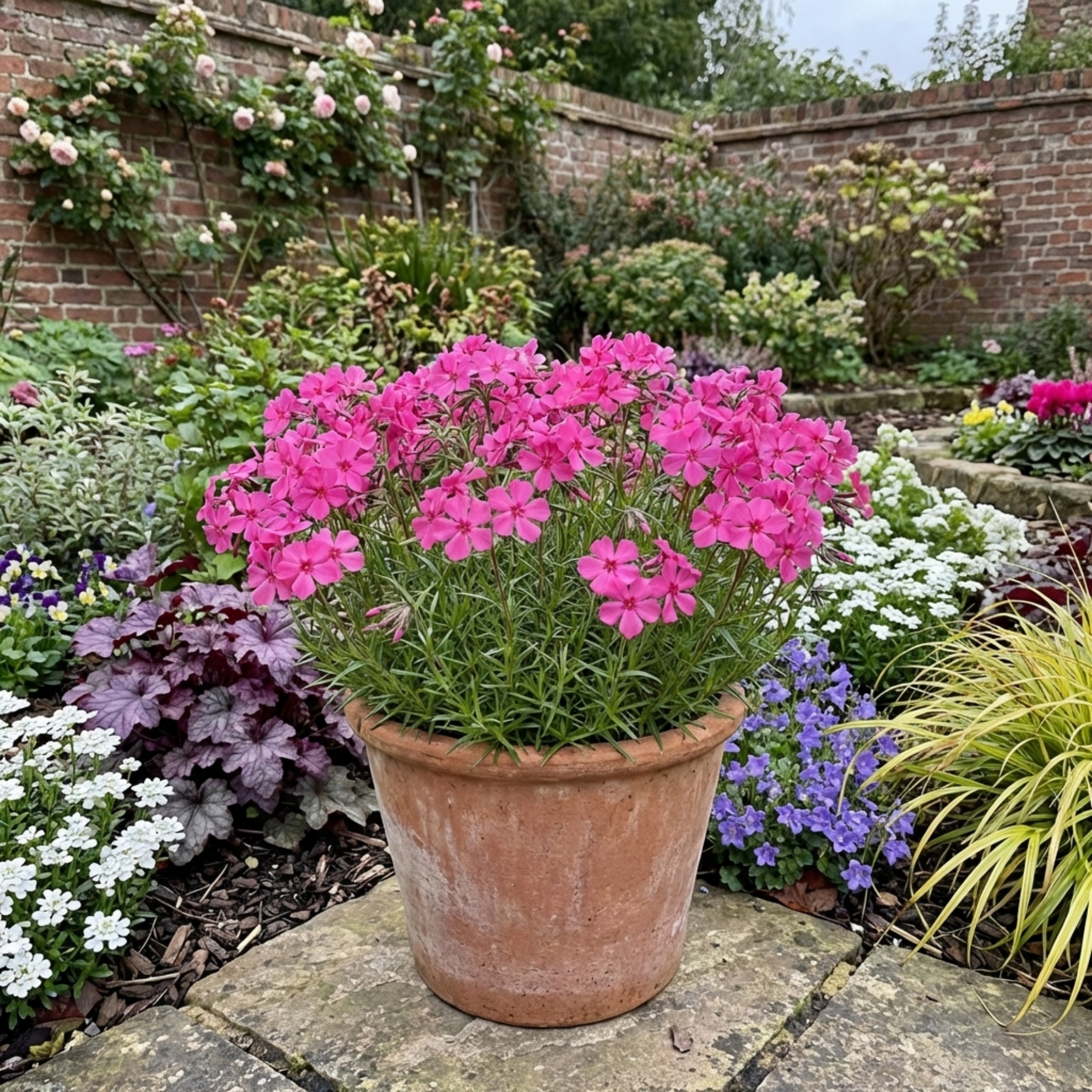 Phlox ‘Fabulous Rose’ — Hardy Perennial, Bee-Friendly, 1L Pot (Set of 3 or 6)