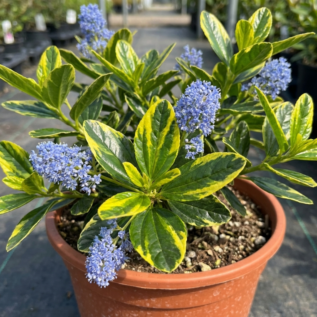 Ceanothus ‘Zanzibar’ — Evergreen Shrub, Bee-Friendly, 3L Pot