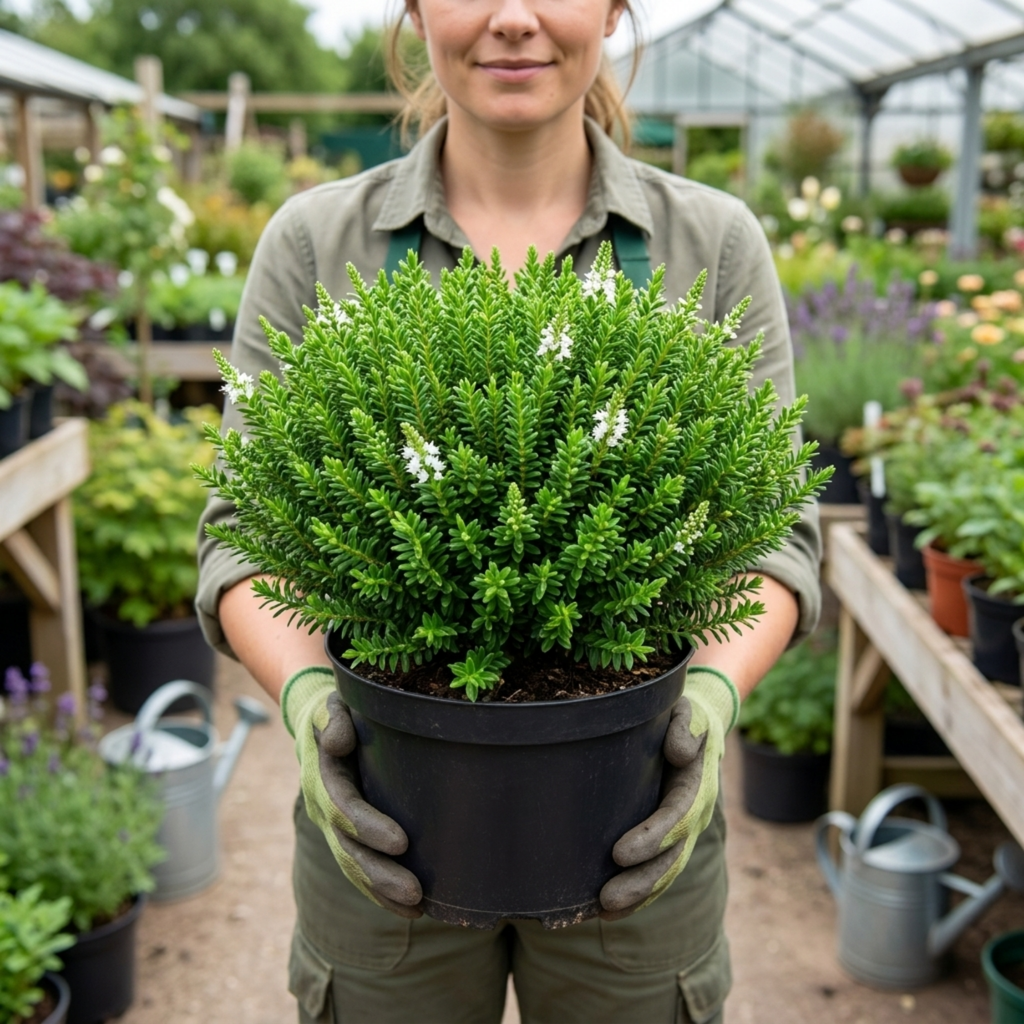Hebe ‘Emerald Gem’ — Evergreen Shrub, Bee-Friendly, 2L Pot