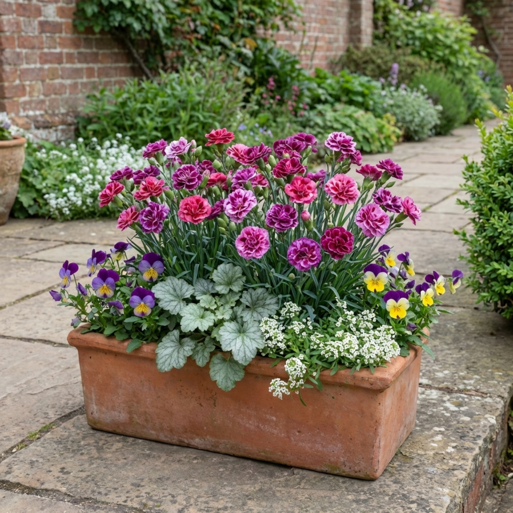 Pink ‘Purple Carnation’ — Bedding Plant, 10.5cm Pot (Set of 3 or 6)