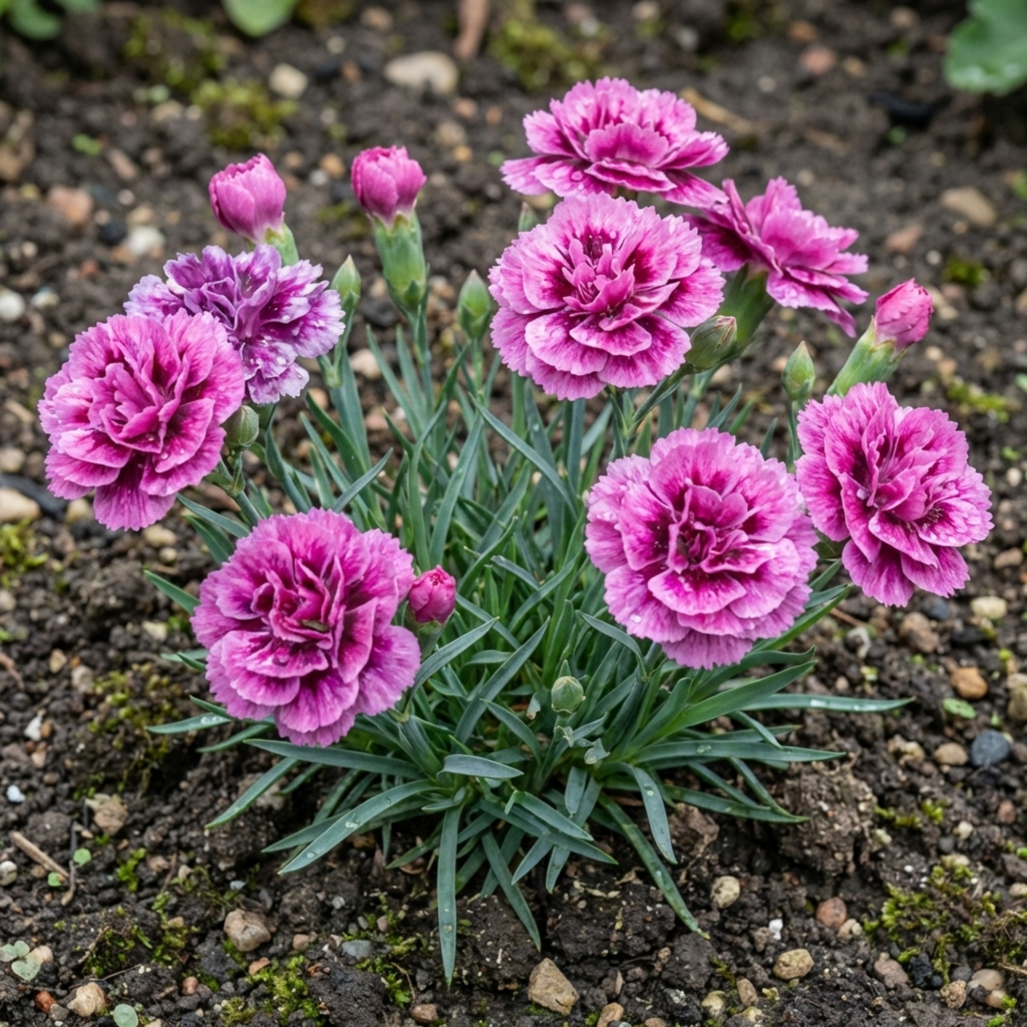 Pink ‘Purple Carnation’ — Bedding Plant, 10.5cm Pot (Set of 3 or 6)