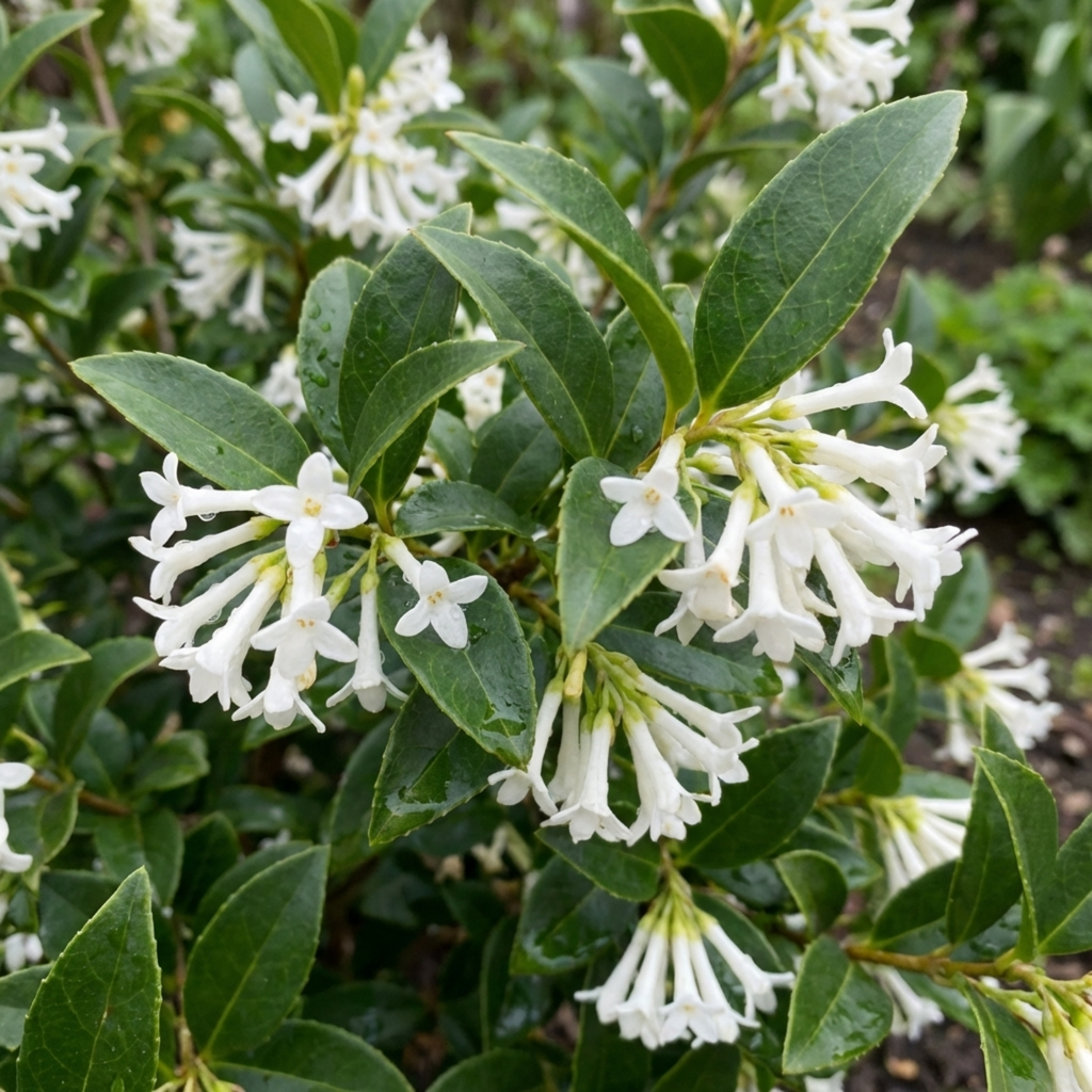 Osmanthus × burkwoodii — Fragrant Evergreen Hedging, Bee-Friendly, 1L Pot (Set of 3 or 6)
