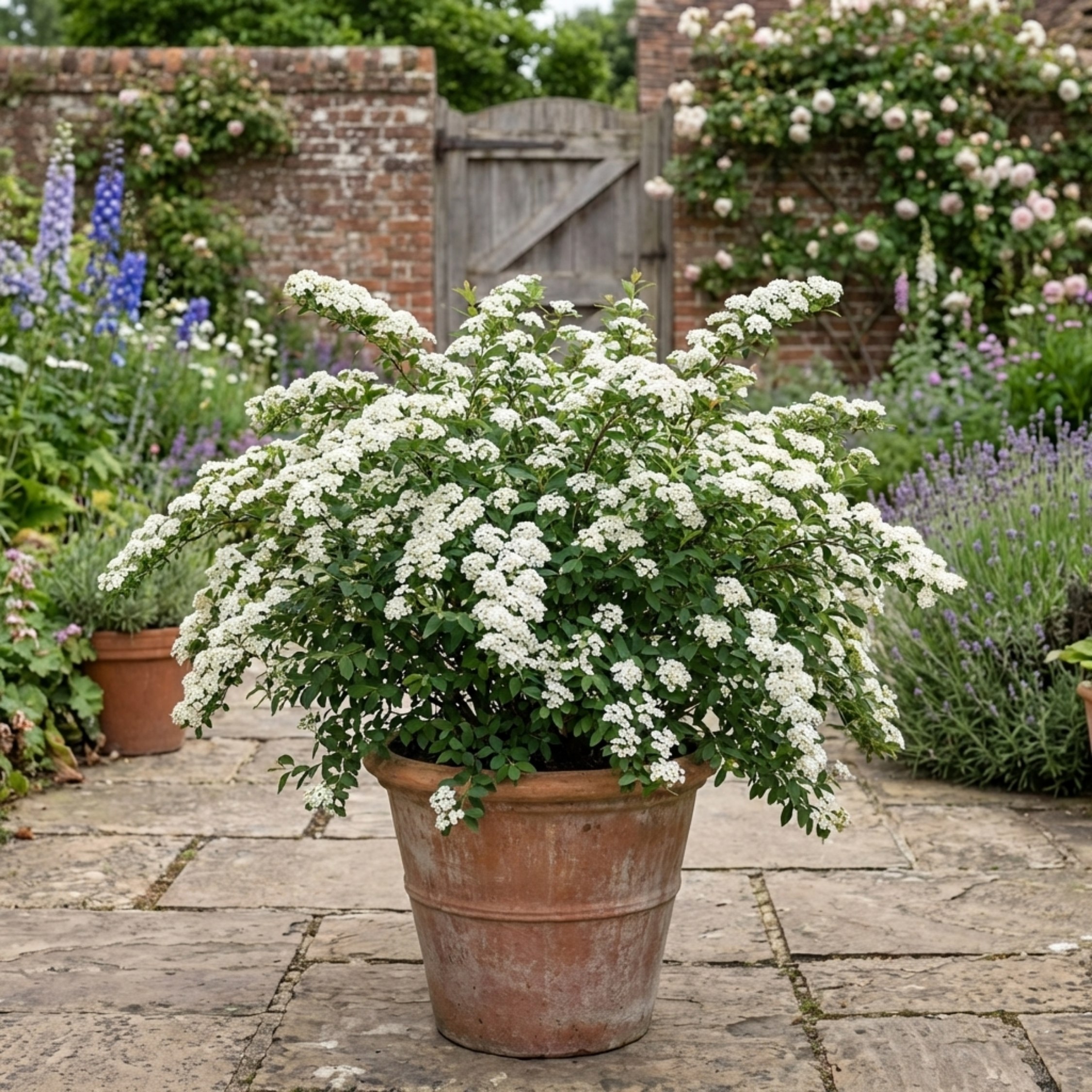 Spiraea ‘Snowmound’ — Deciduous Shrub, Bee-Friendly, 2L Pot