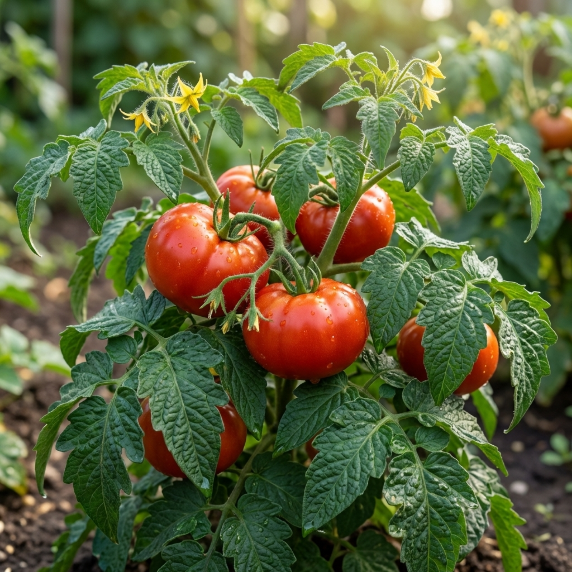 Tomato 'Bush Steak Megabyte' — Tender Annual Fruit, 10.5cm Pot (Set of 3 or 6)