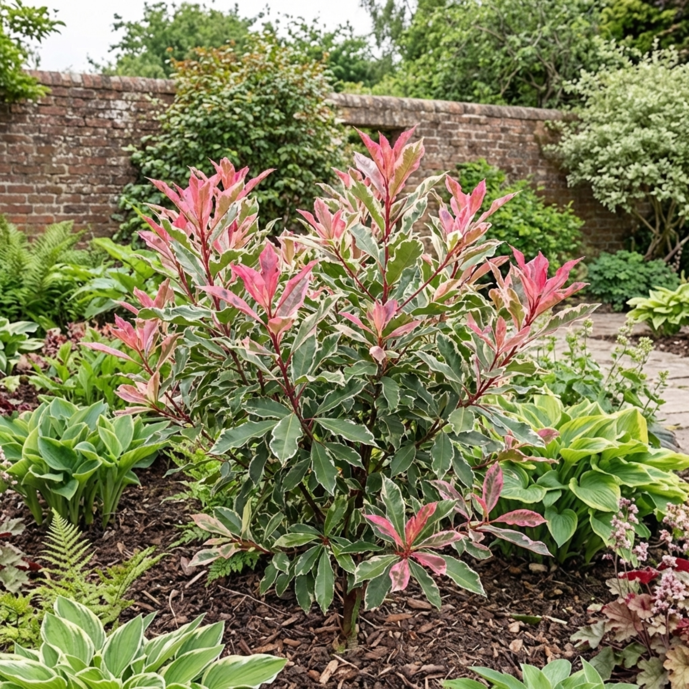 Photinia ‘Fraseri Pink Crispy’ — Evergreen Shrub, 3L Pot