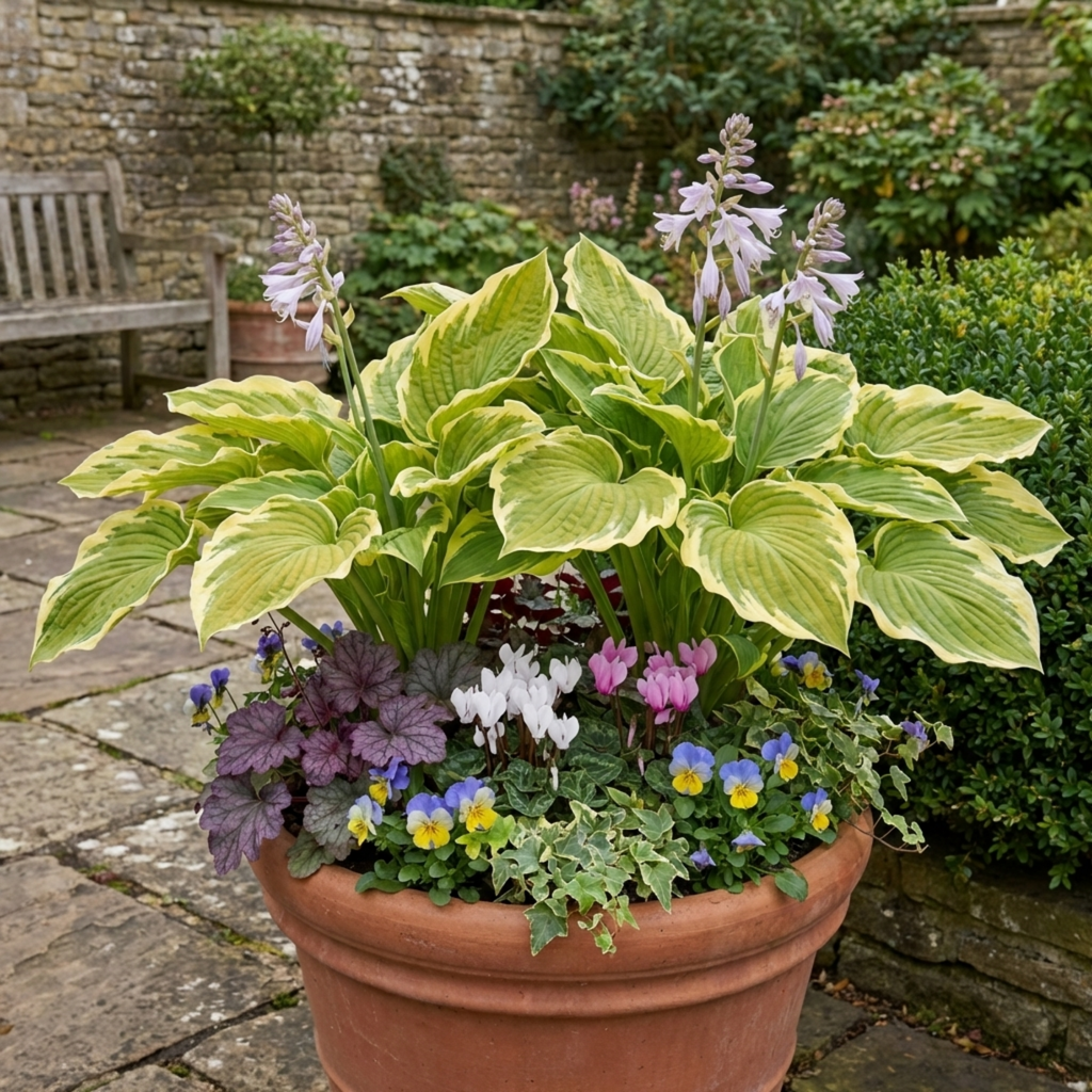 Hosta 'Atlantis' — Plantain Lily, Hardy Perennial, 1L Pot (Set of 3 or 6)