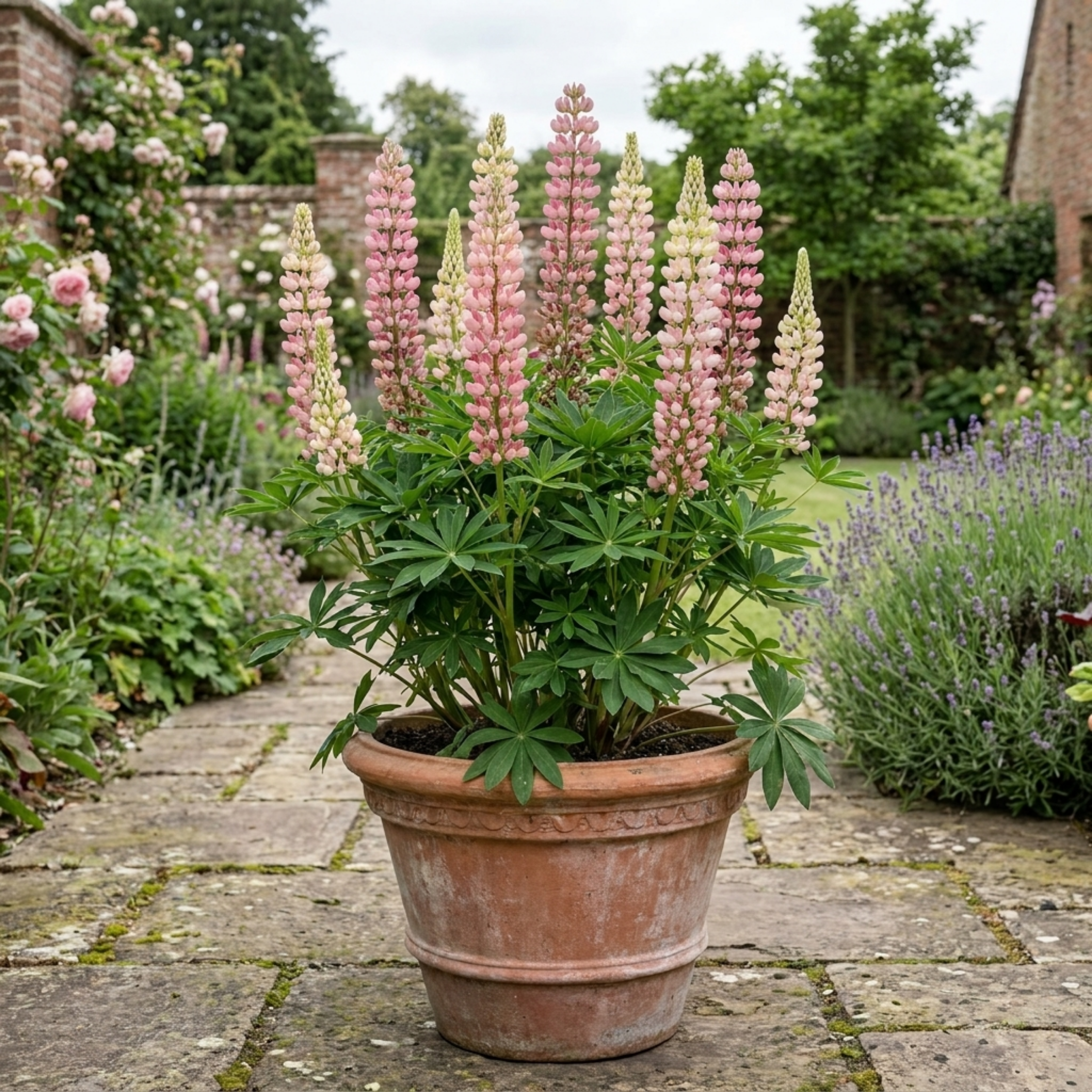 Lupin ‘Legendary Rose Shades’ — Herbaceous Perennial, Bee-Friendly, 3L Pot