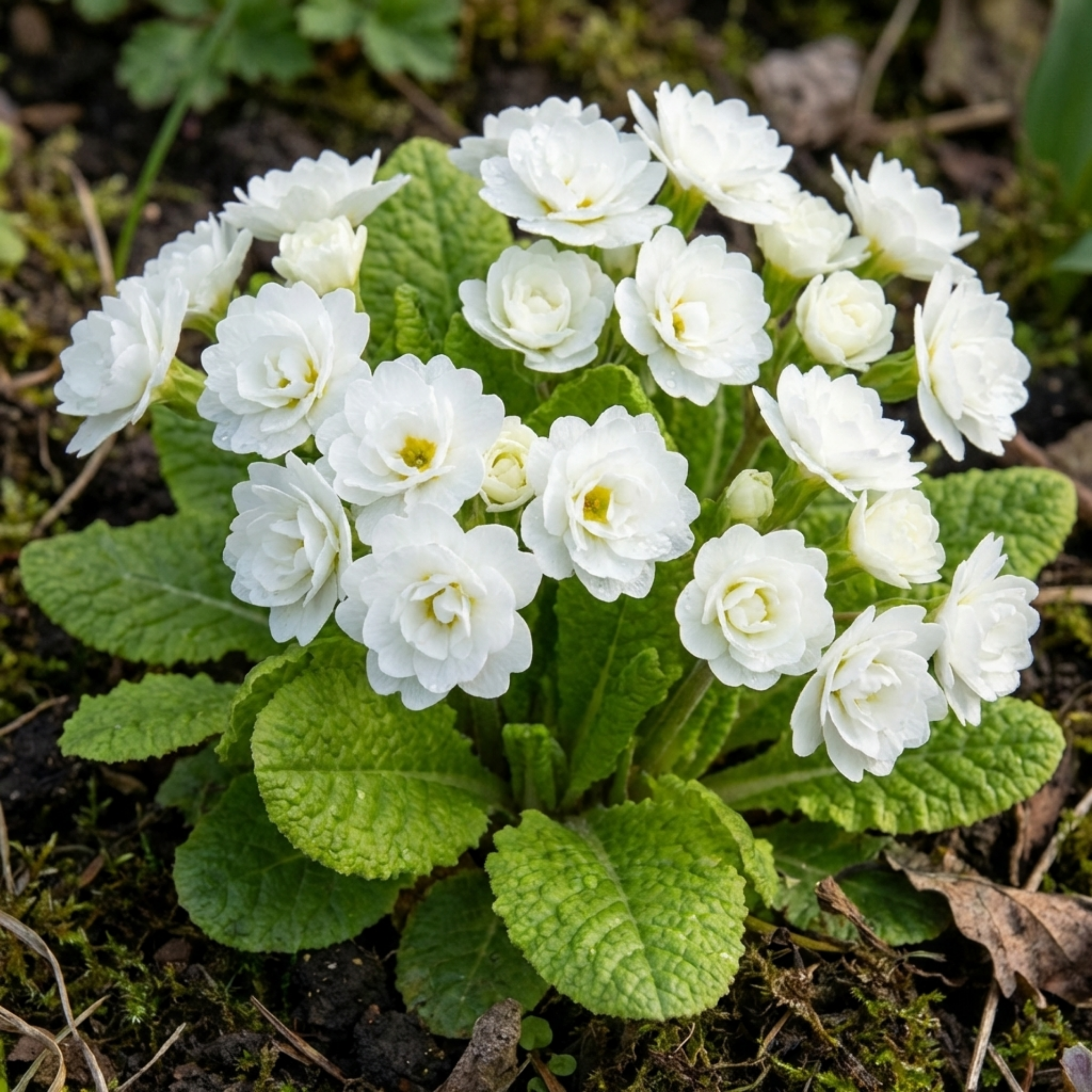 Primula ‘Little Queen White’ — Hardy Perennial, Bee-Friendly, 1L Pot (Set of 3 or 6)