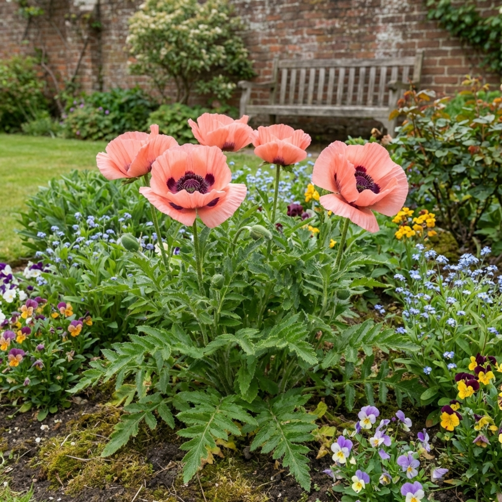 Papaver ‘Garden Gnome’ — Hardy Short-Lived Perennial, Bee-Friendly, 1L Pot (Set of 3 or 6)
