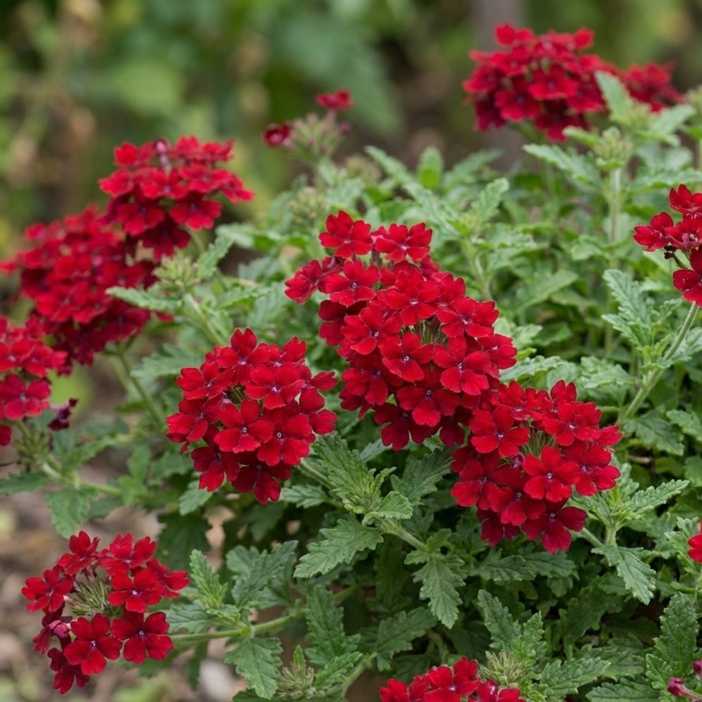 Verbena ‘Lanai Compact Deep Red’ — Half-hardy Annual, Bee-Friendly, 10.5cm Pot (Set of 3 or 6)